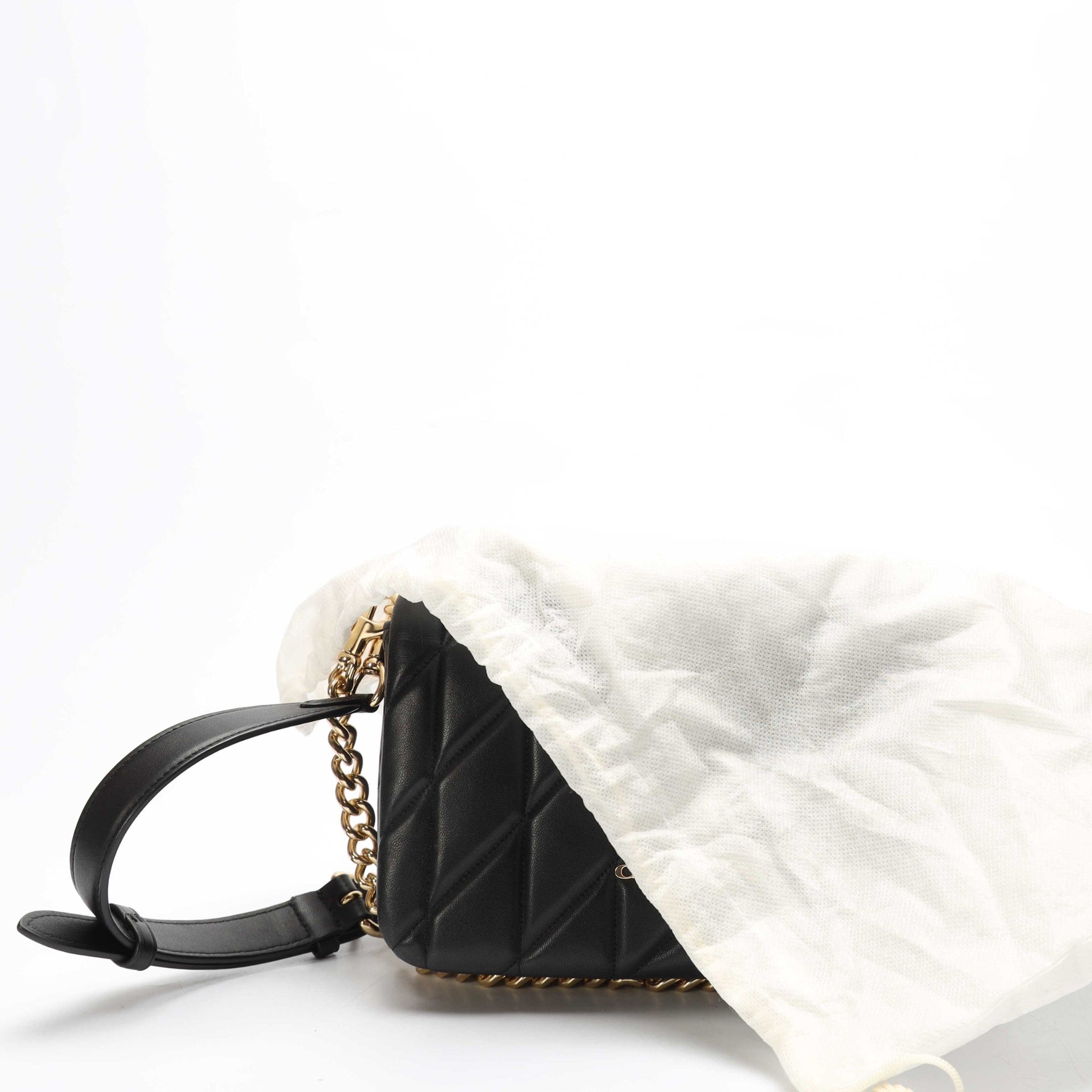 Coach Quinn Quilted Black Crossbody Bag