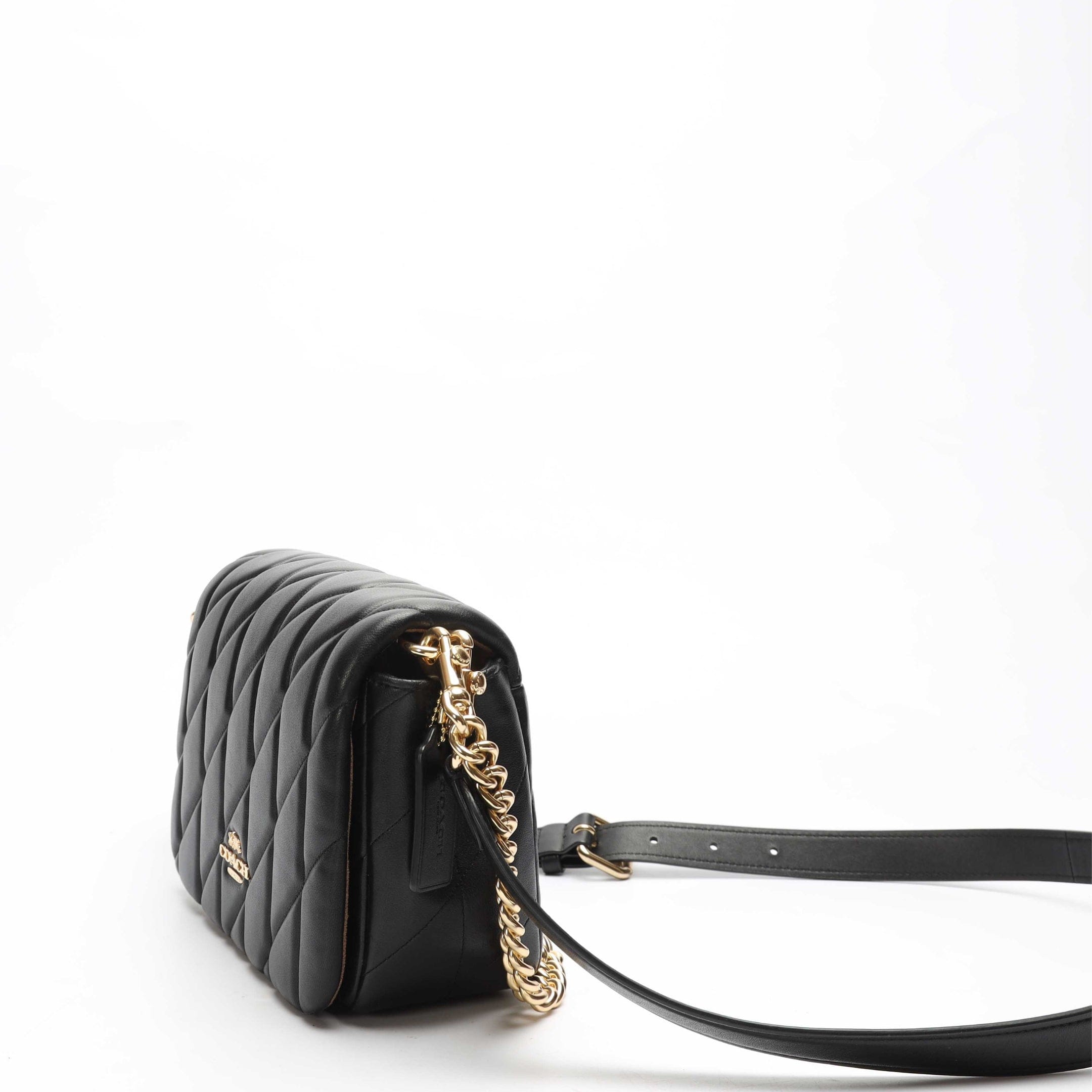 Coach Quinn Quilted Black Crossbody Bag