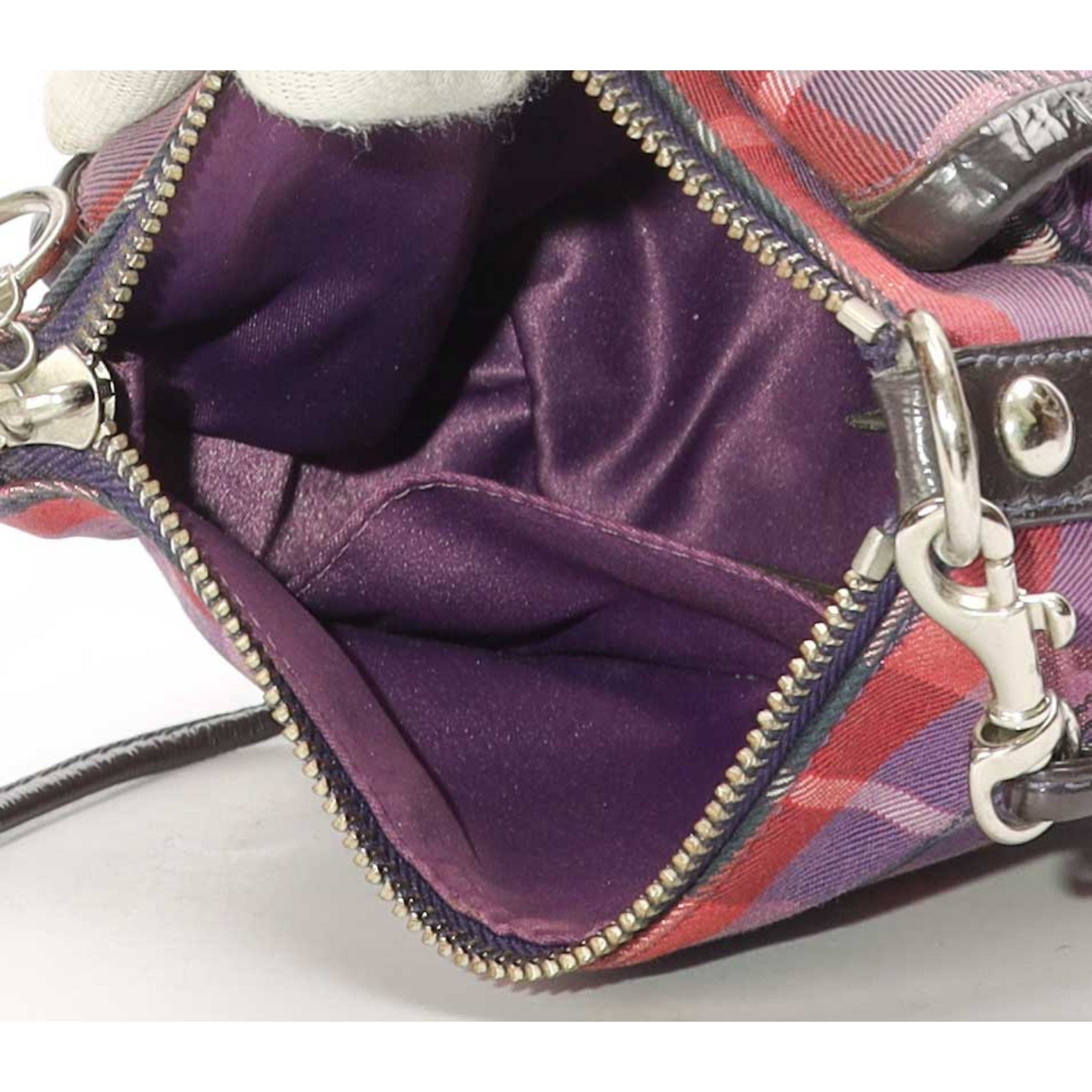 Coach Poppy Tartan Plaid Crossbody Bag