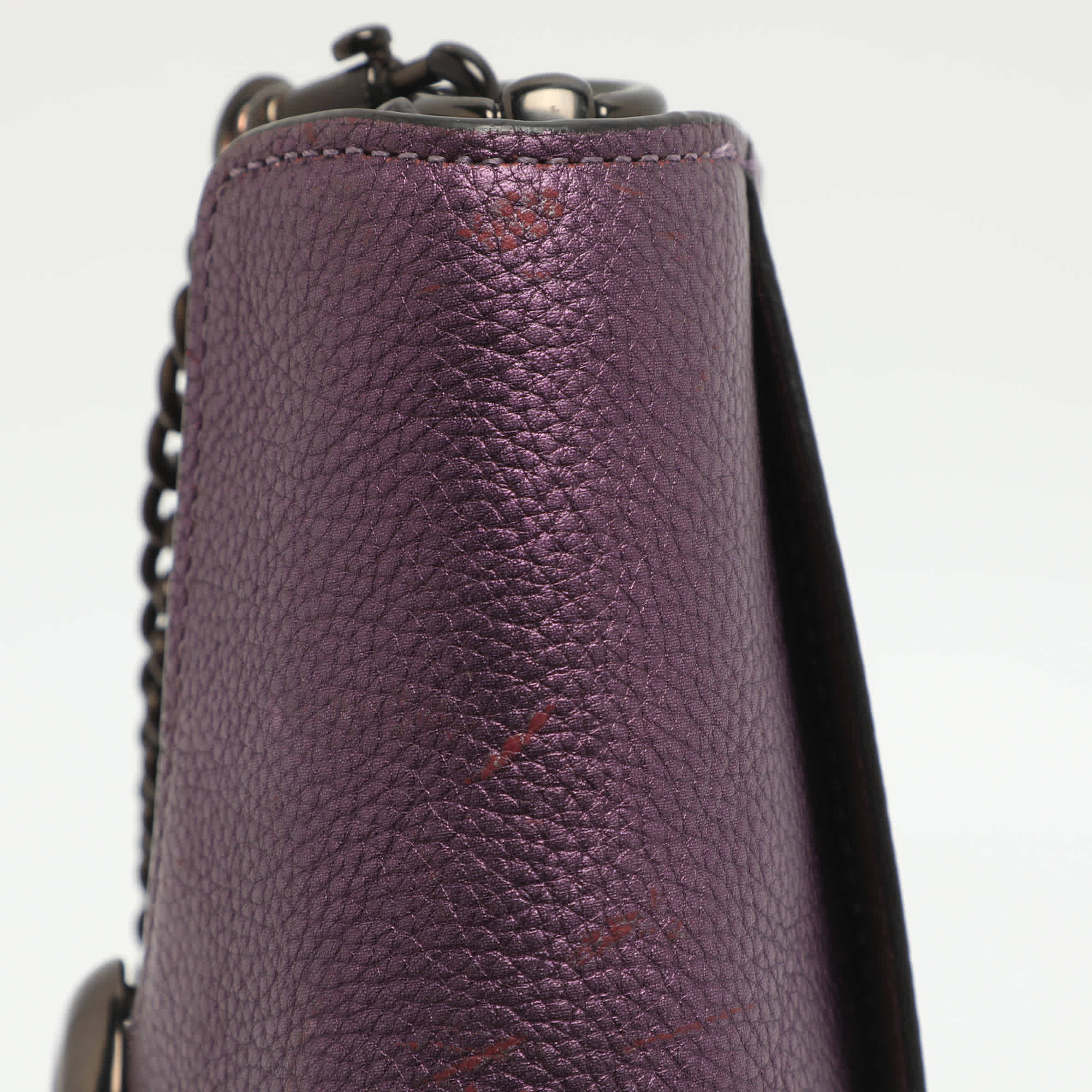 Coach Tabby Purple Leather Crossbody Bag
