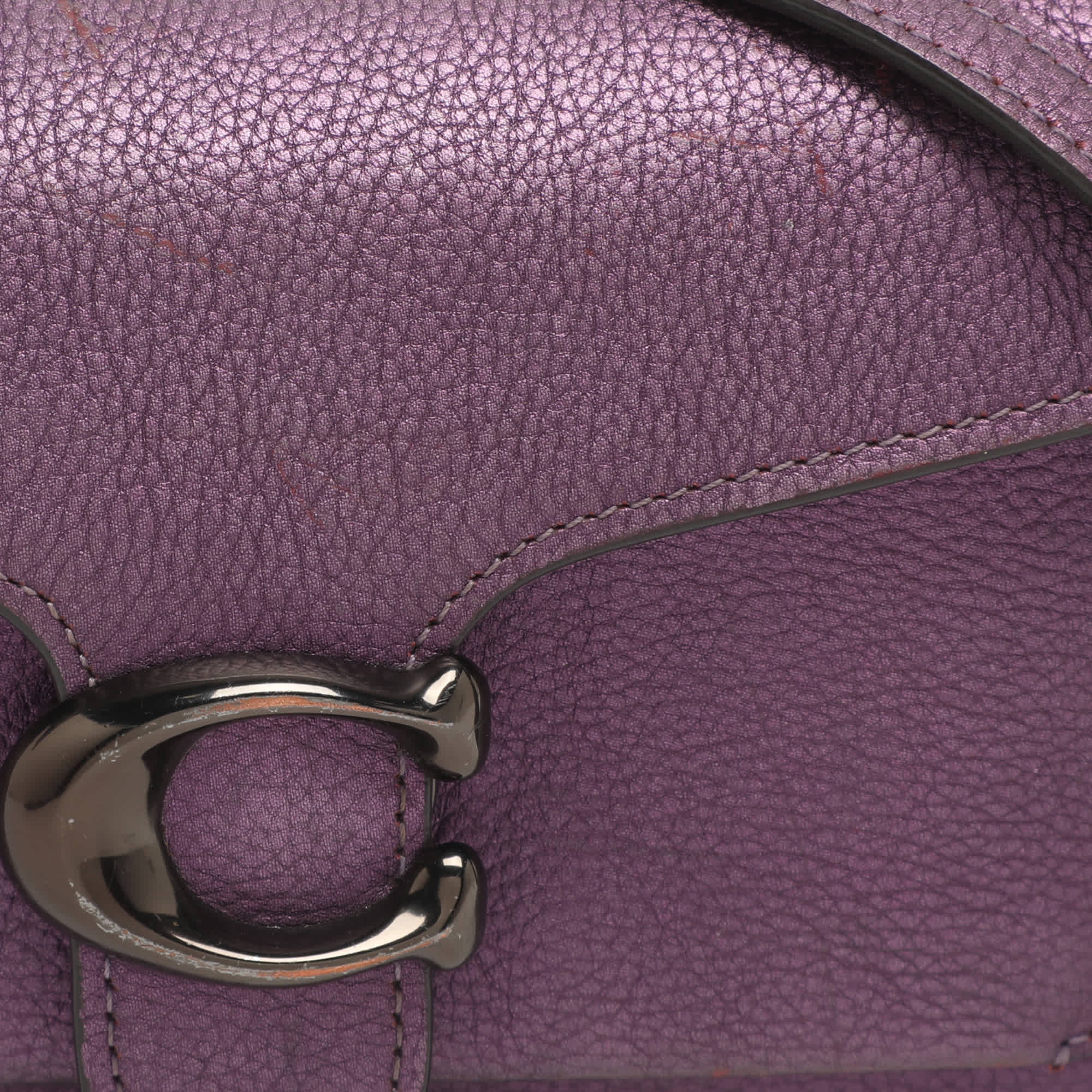 Coach Tabby Purple Leather Crossbody Bag