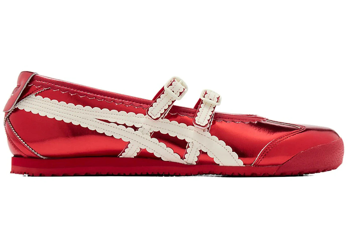 Onitsuka Tiger Mexico 66 Tgrs Metallic Pack Classic Red Cream Womens
