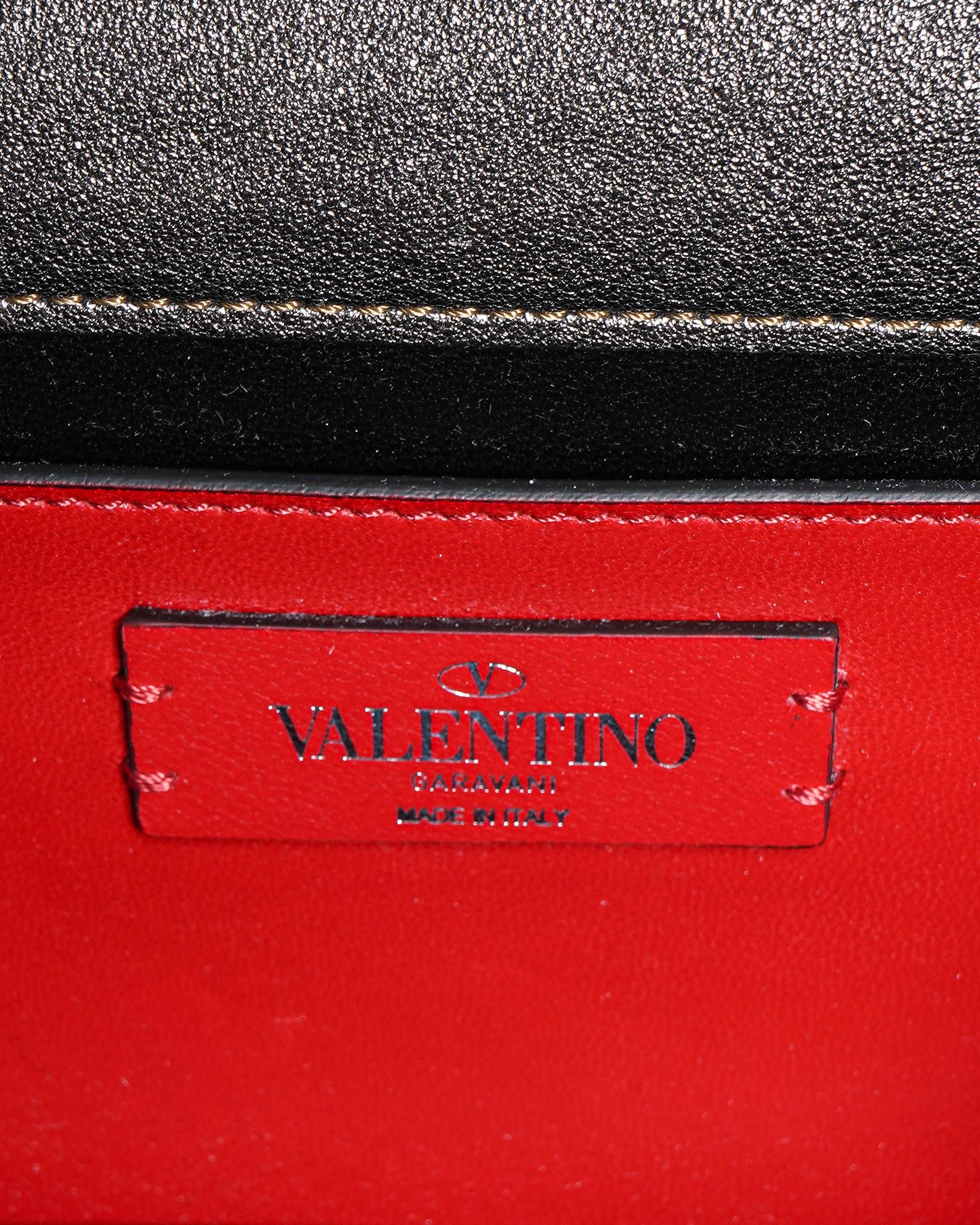 Valentino Garavani VSling Metallic Leather Crossbody Bag