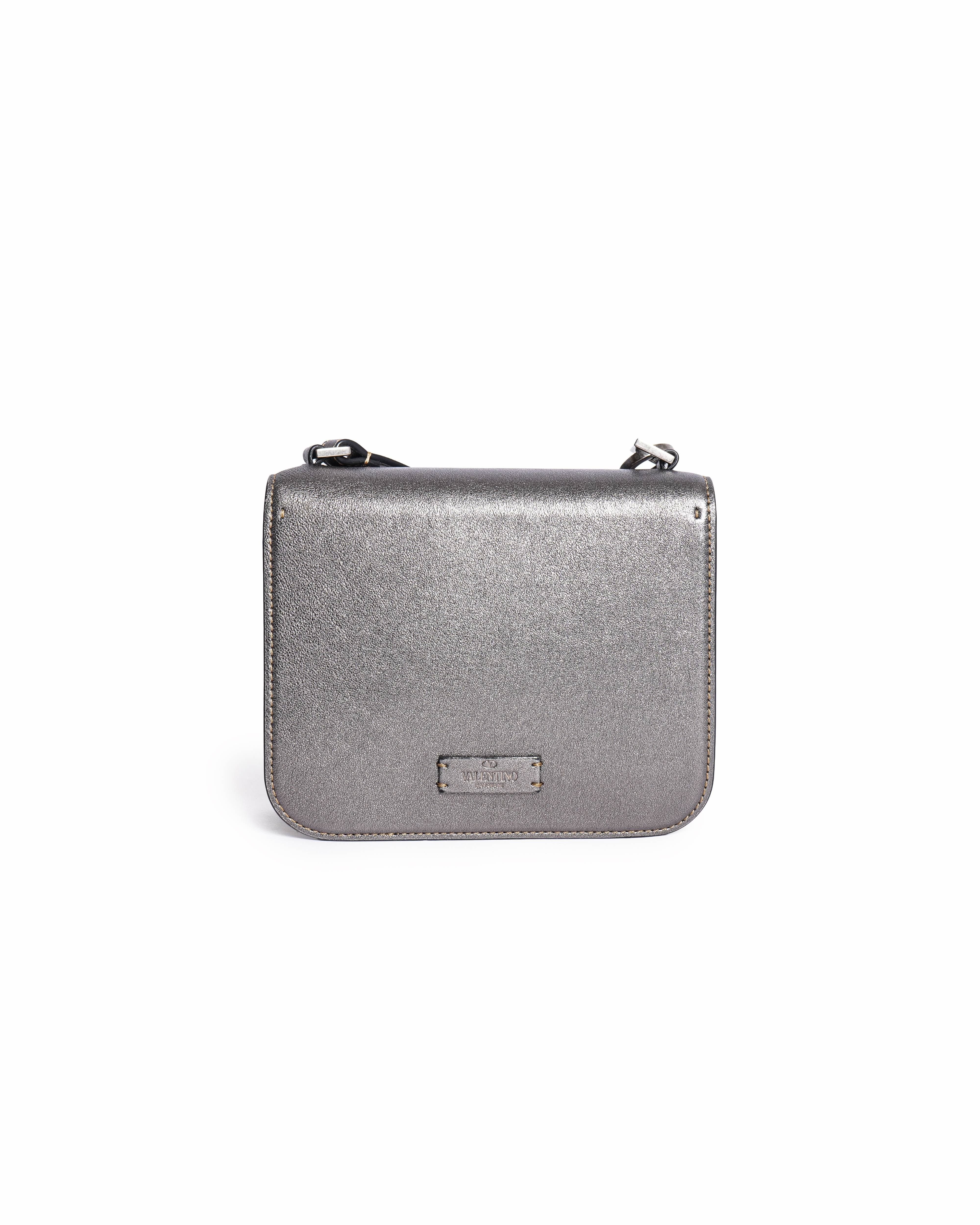 Valentino Garavani VSling Metallic Leather Crossbody Bag