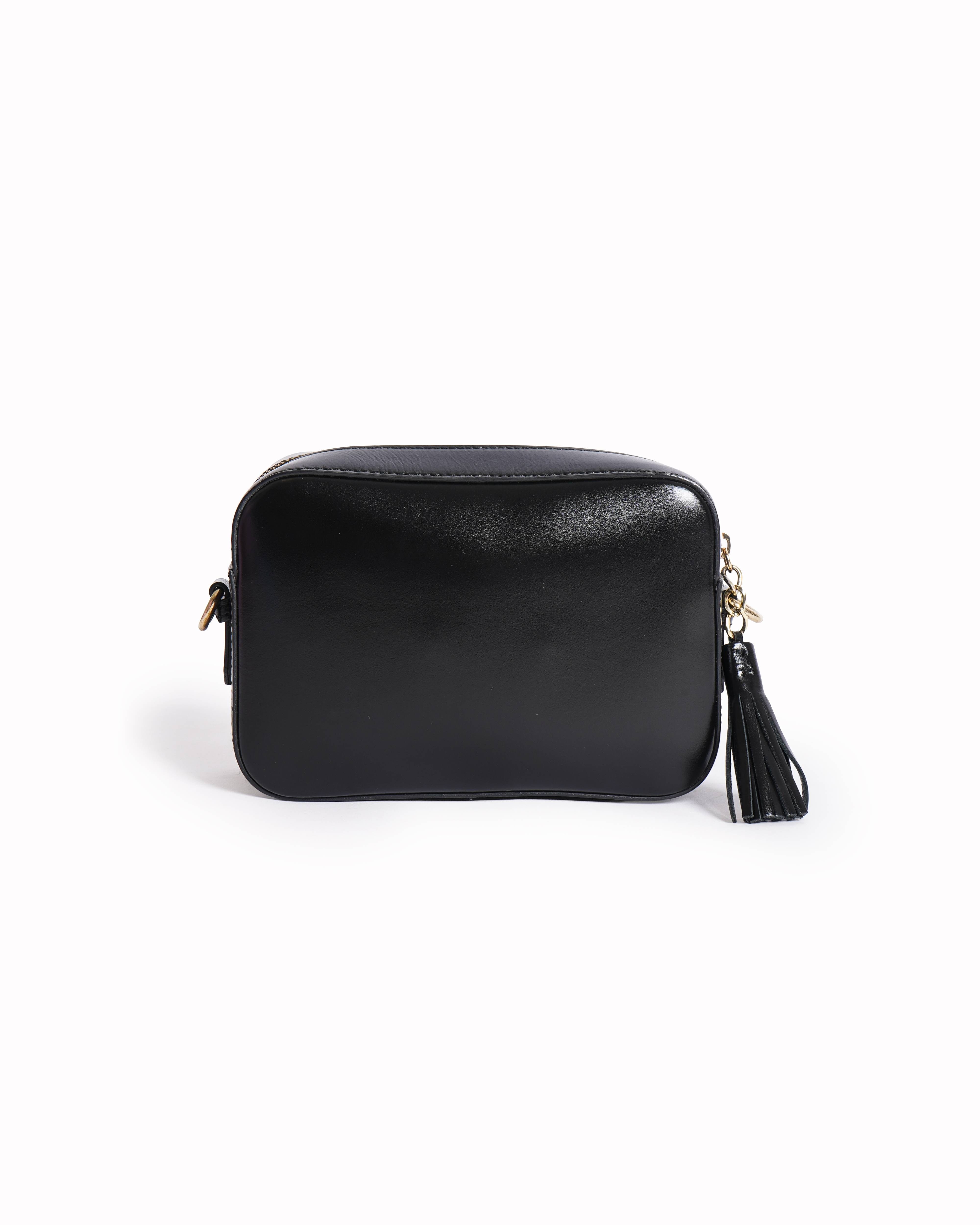 Valentino Black leather crossbody bag