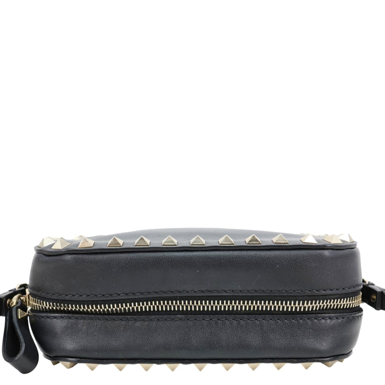 VALENTINO Garavani Rockstud Small Smooth Leather Crossbody Bag Black