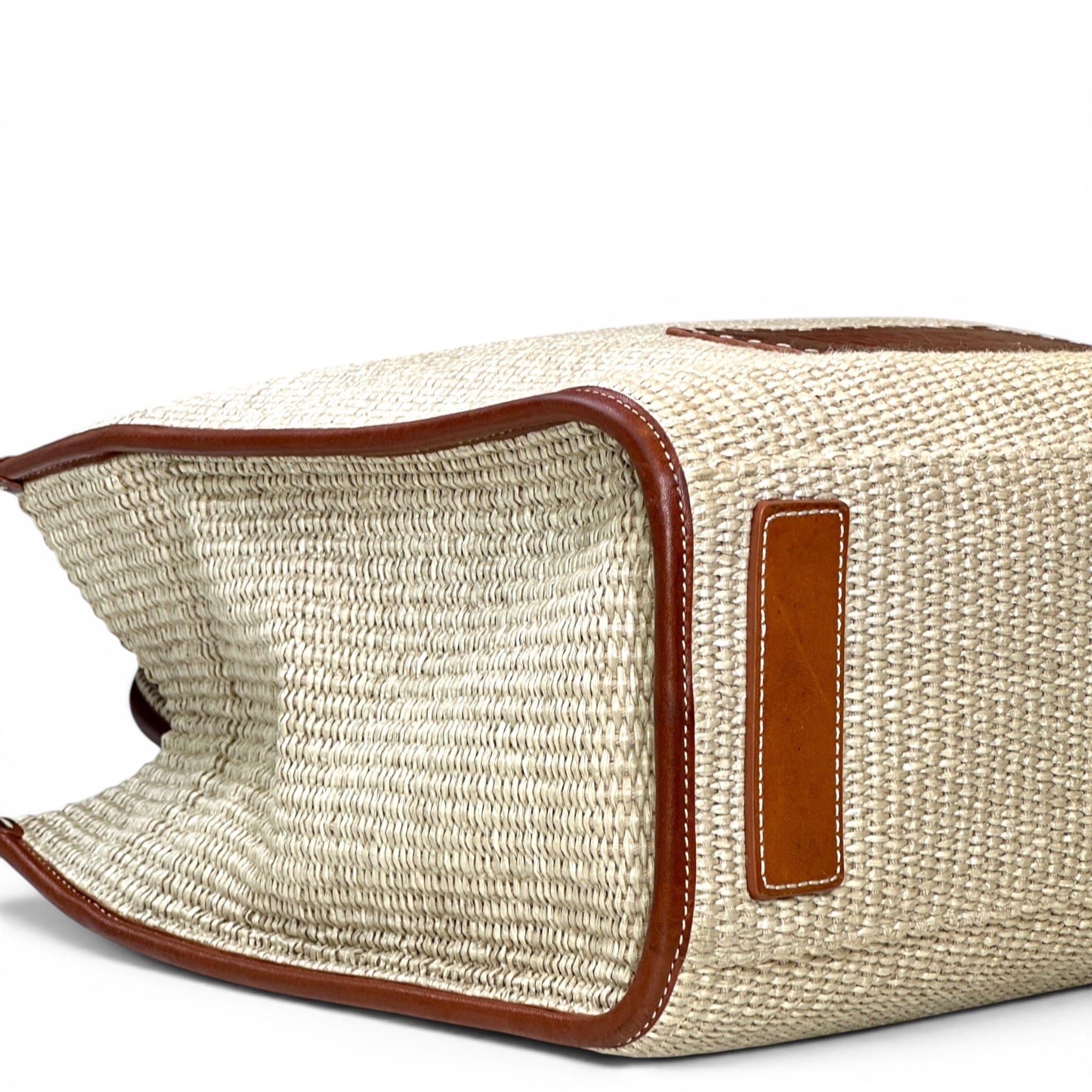 Versace Athena Rafia Tote Beige/Brown