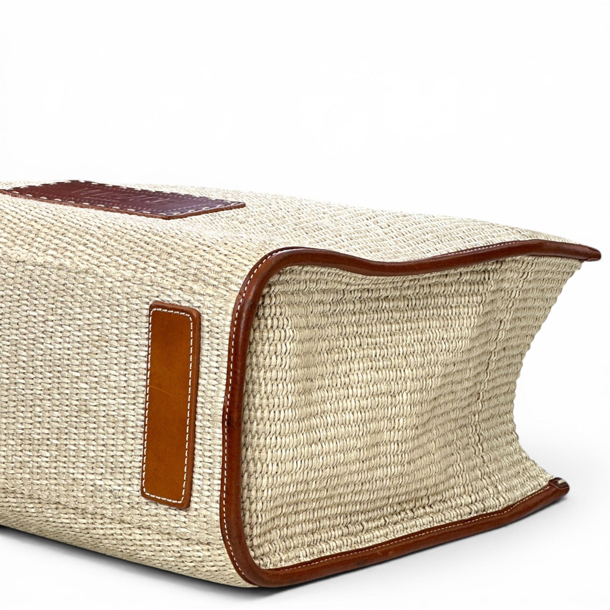 Versace Athena Rafia Tote Beige/Brown