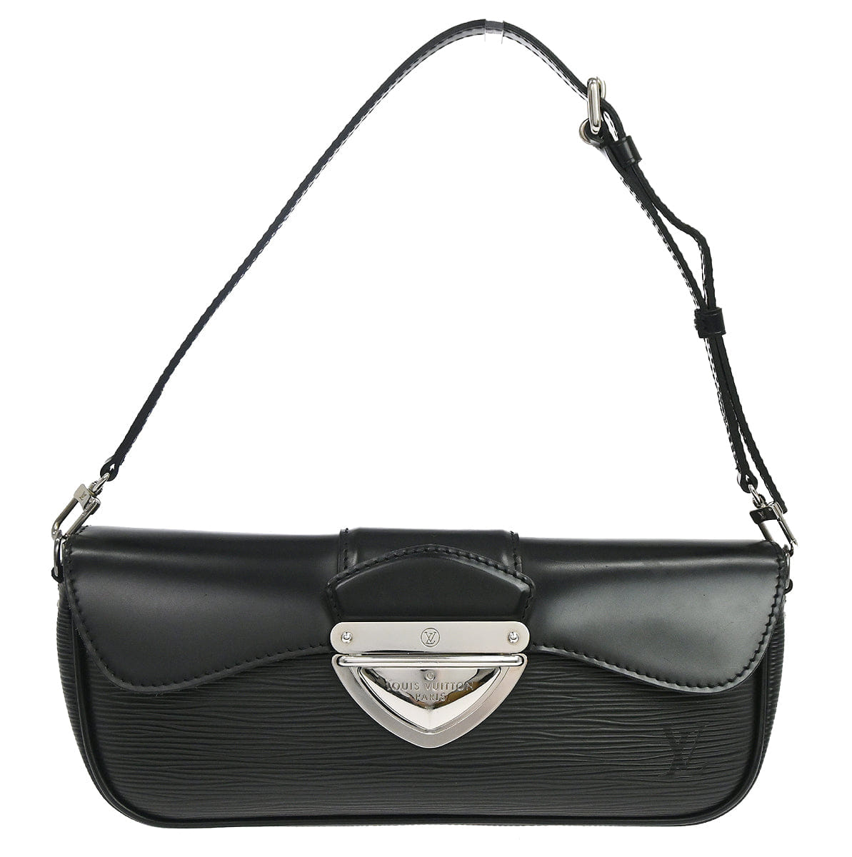 Louis Vuitton 2008 Black Epi Pochette Montaigne Handbag M59292
