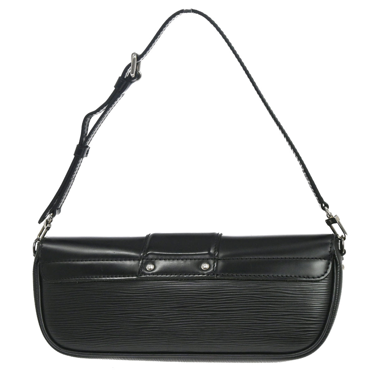 Louis Vuitton 2008 Black Epi Pochette Montaigne Handbag M59292