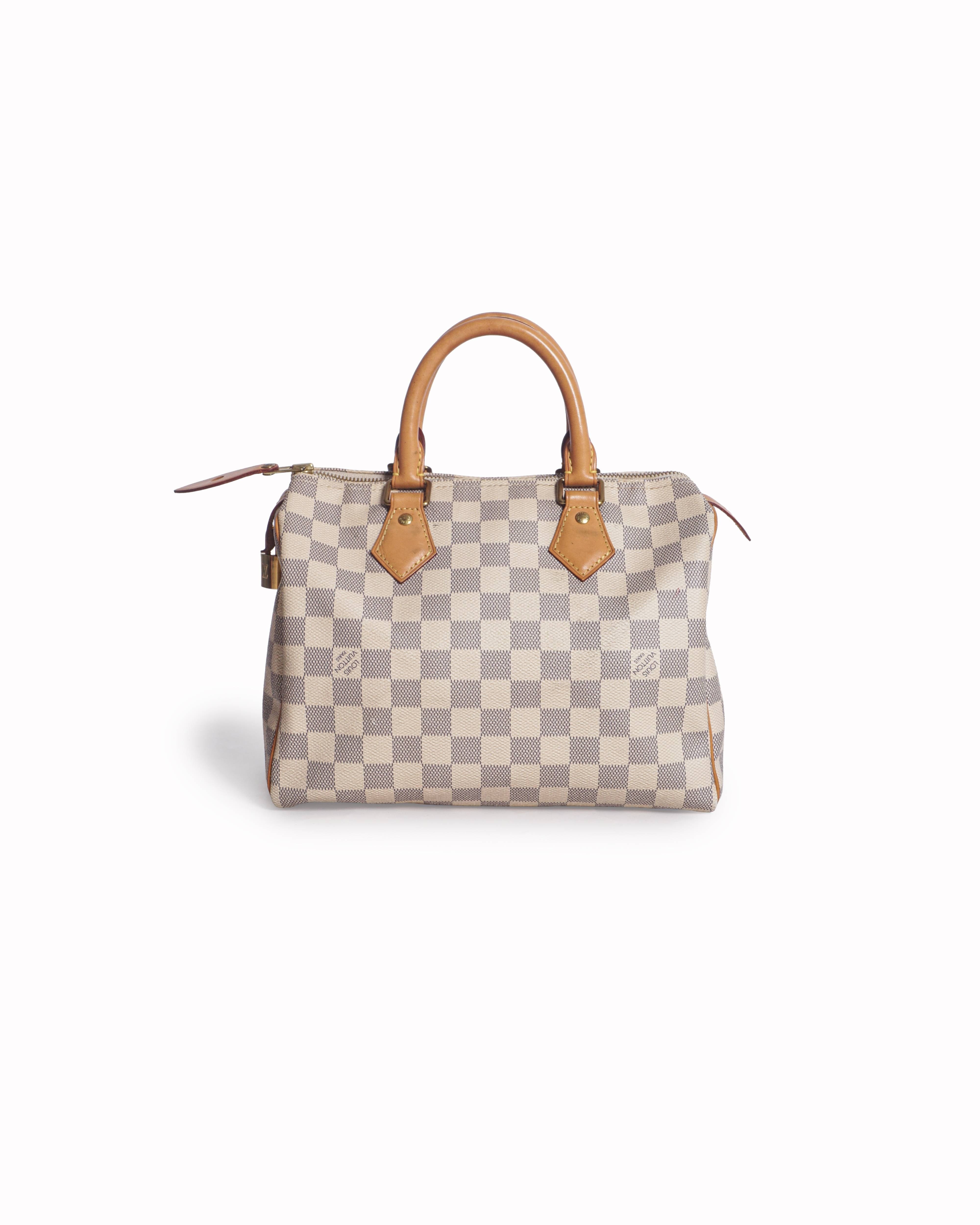 Louis Vuitton Speedy 25 Damier Azur Canvas Bag