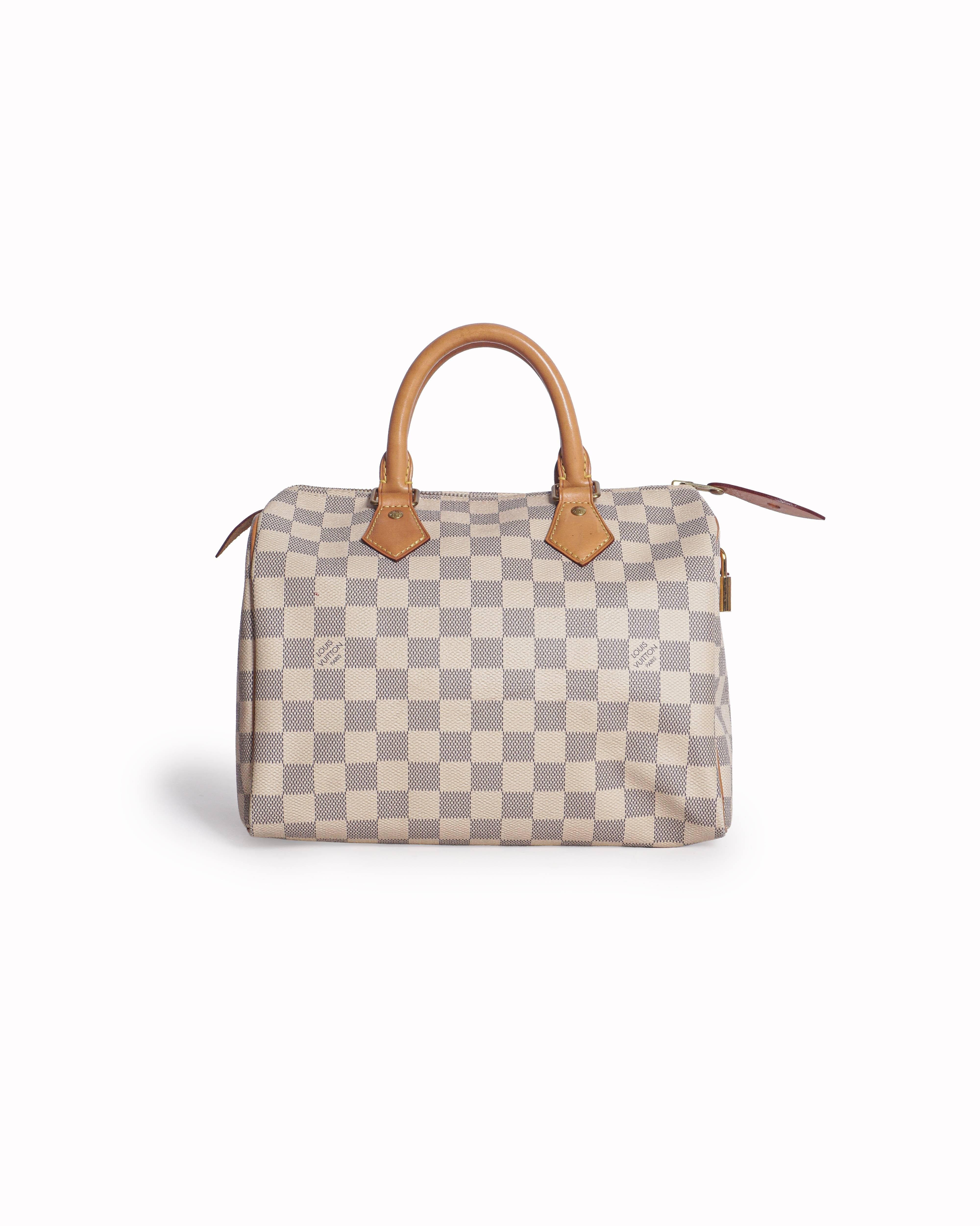 Louis Vuitton Speedy 25 Damier Azur Canvas Bag