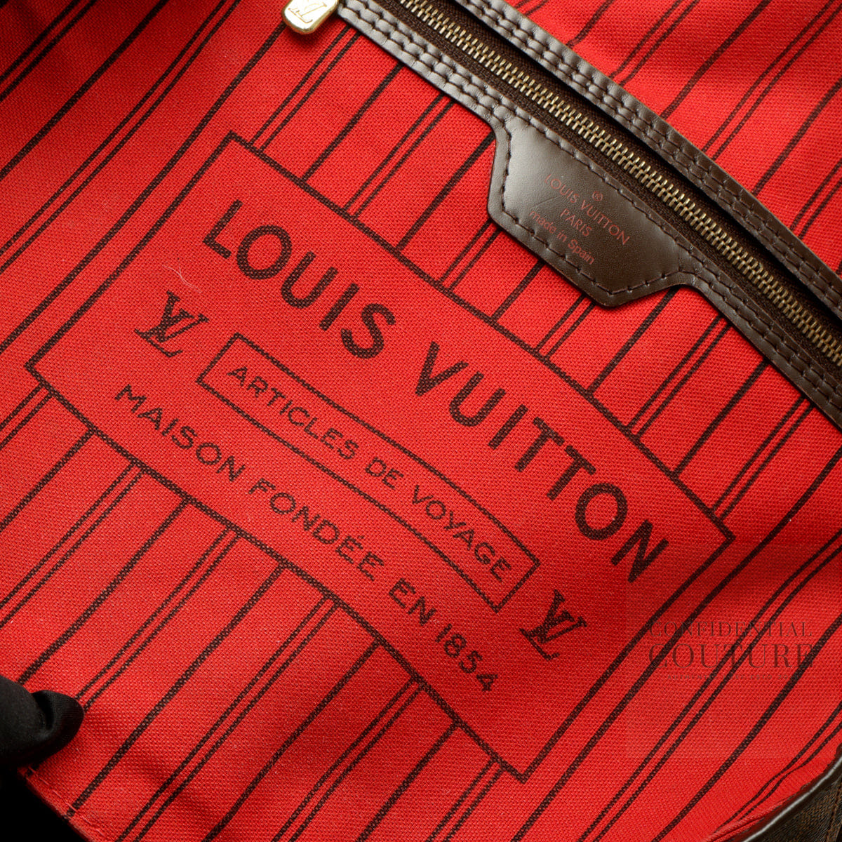 Louis Vuitton Damier Ebene Neverfull MM Bag | Restored