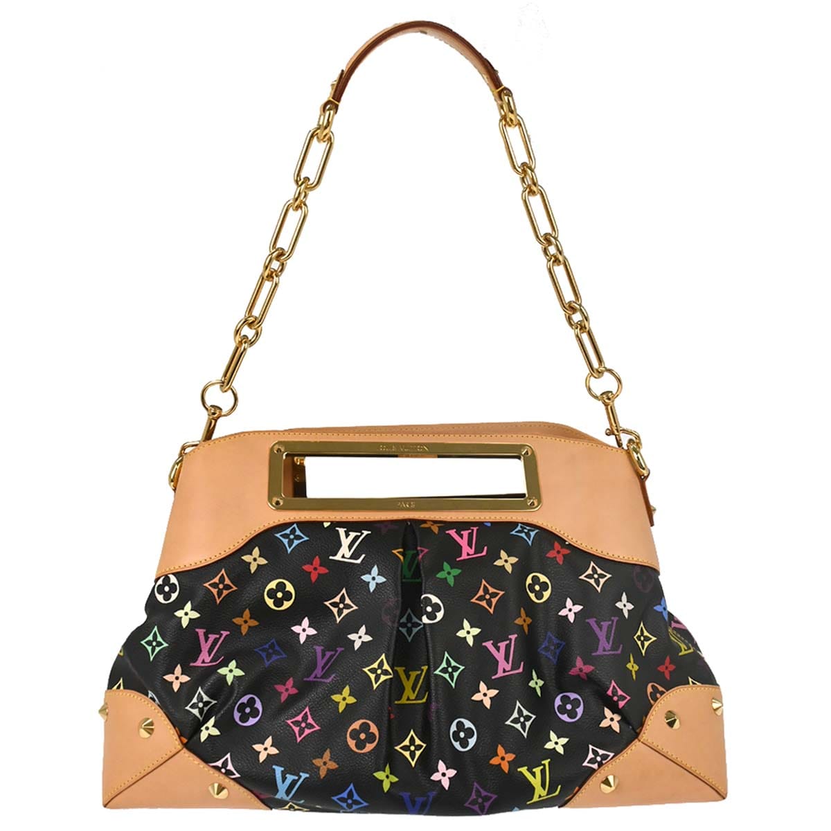 Louis Vuitton 2009 Black Multicolor Judy GM 2way Shoulder Handbag M40254
