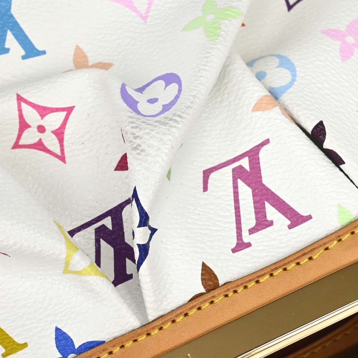 Louis Vuitton 2009 White Monogram Multicolor Judy PM Handbag M40257