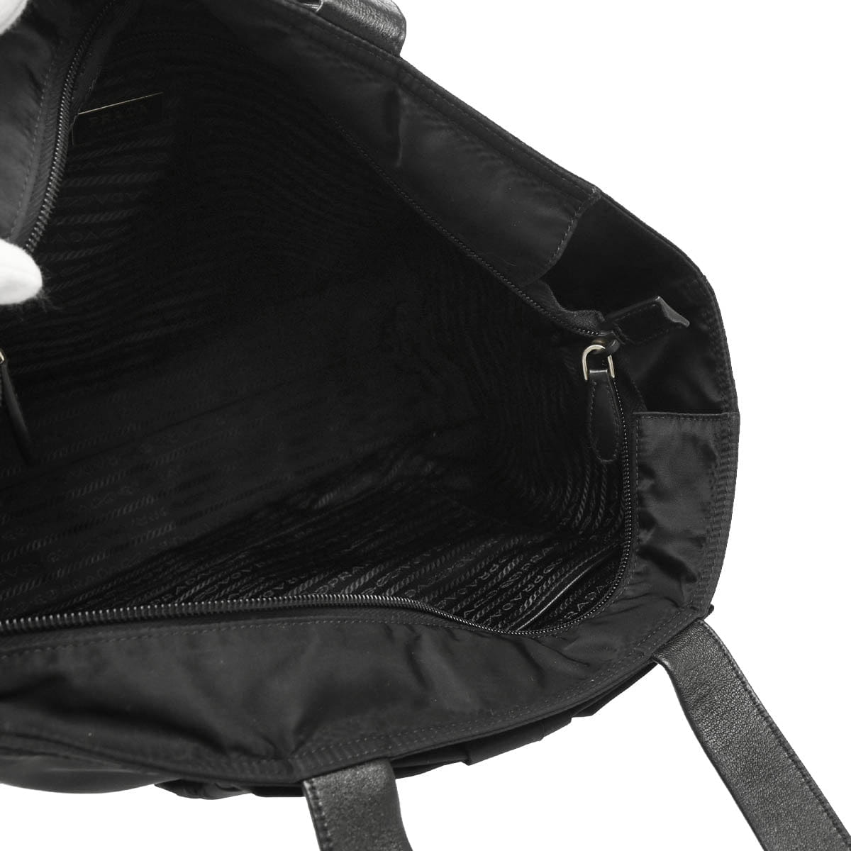 Prada Black Nylon Tote Handbag