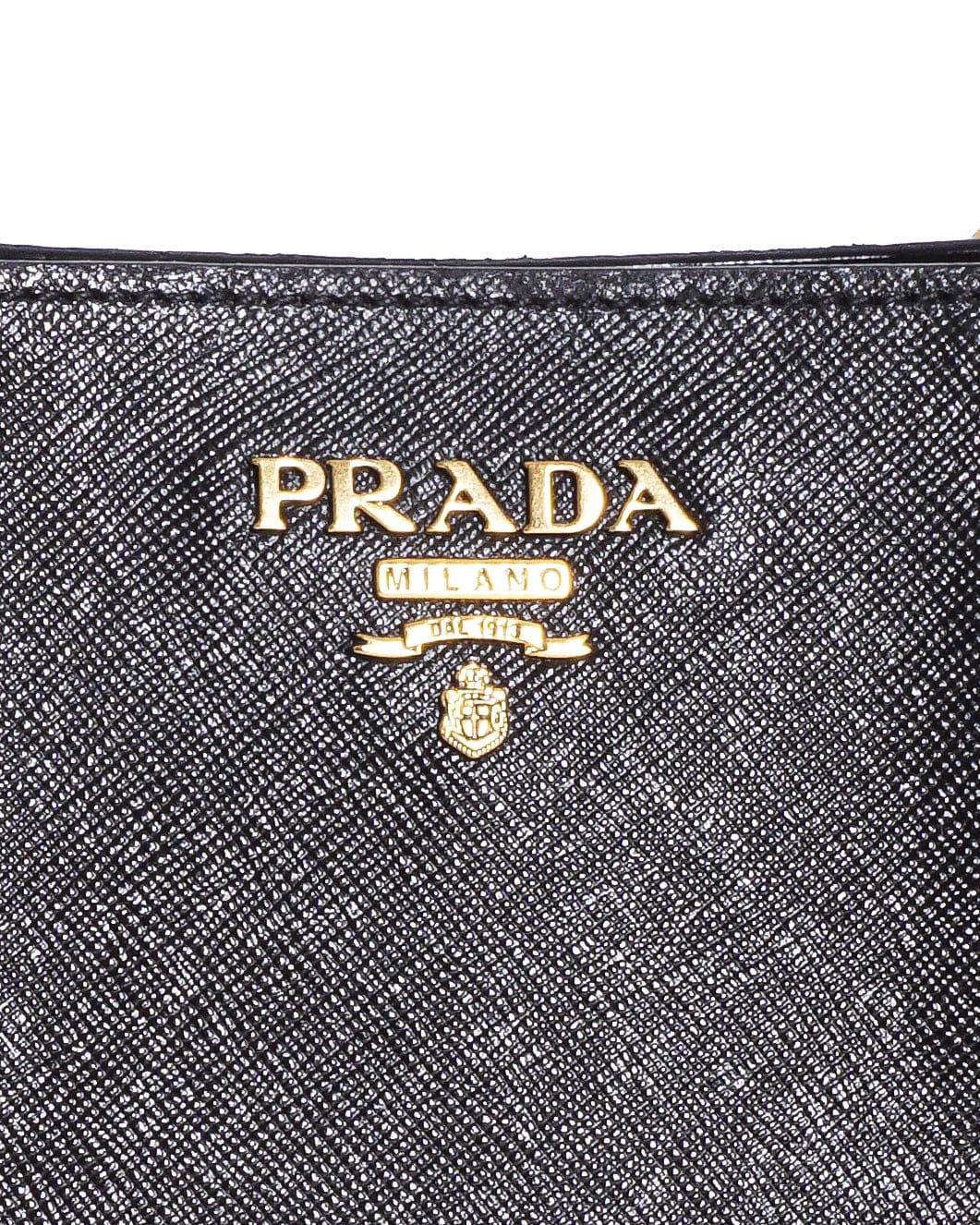 Prada black saffiano leather galleria tote bag