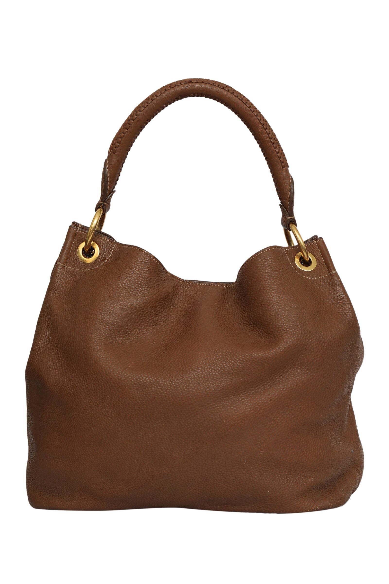 Prada Vitello Diano Brown Leather Tote Bag