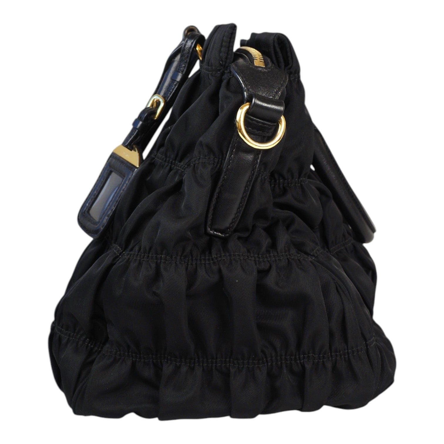 Prada Gaufre Nylon Handbag Black Bag