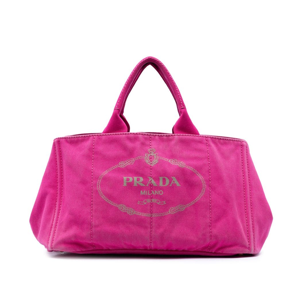 Prada Canvas Canapa Logo Tote