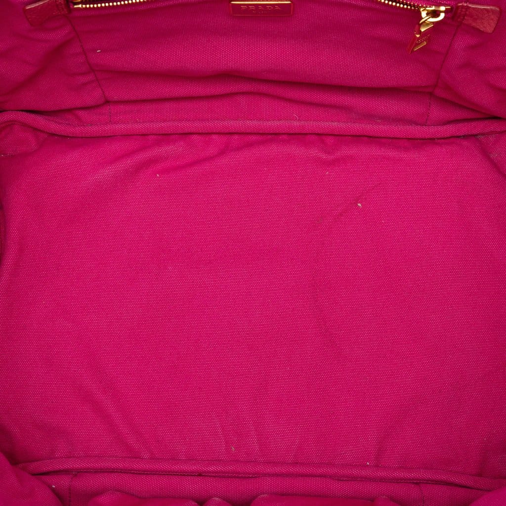 Prada Canvas Canapa Logo Tote