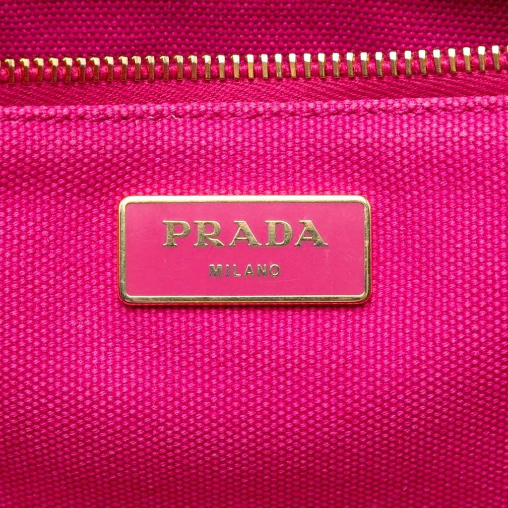 Prada Canvas Canapa Logo Tote