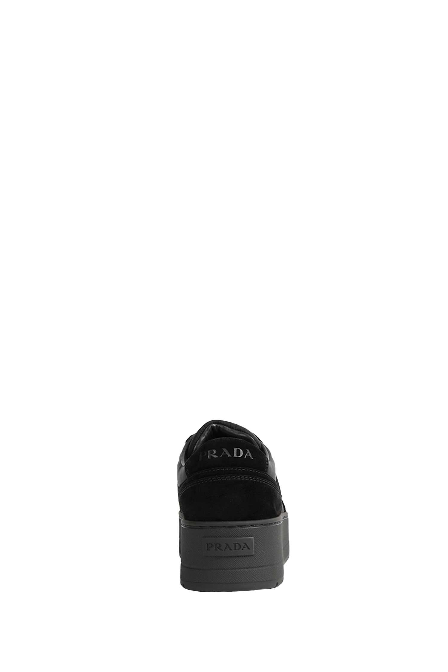 Prada Downtown Bold Re - Nylon and Suede Sneakers