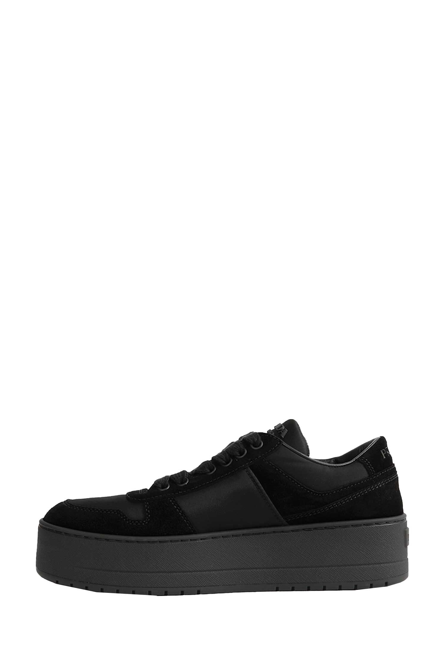 Prada Downtown Bold Re - Nylon and Suede Sneakers