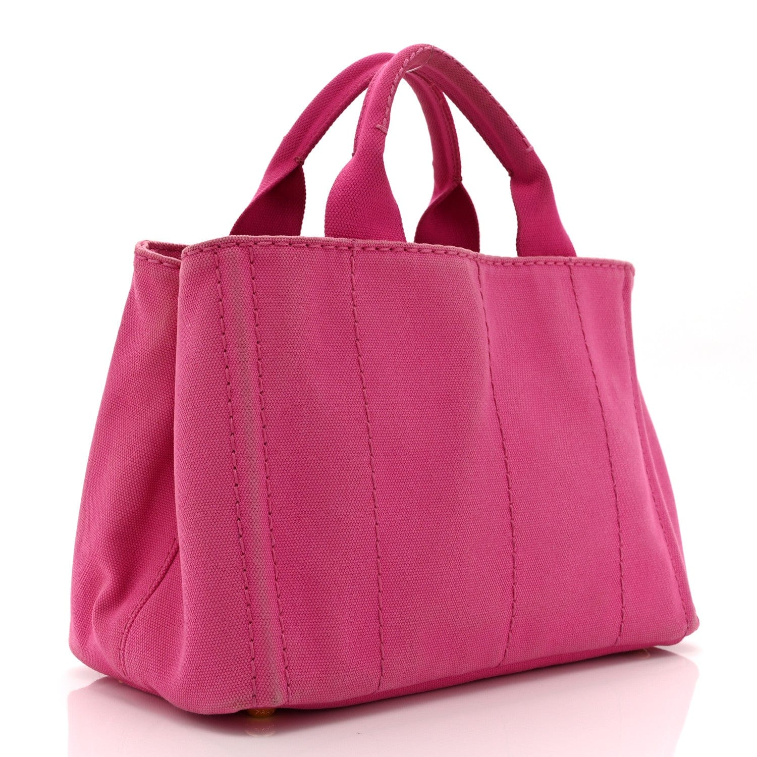 Prada Canapa Small Logo Tote Fuxia