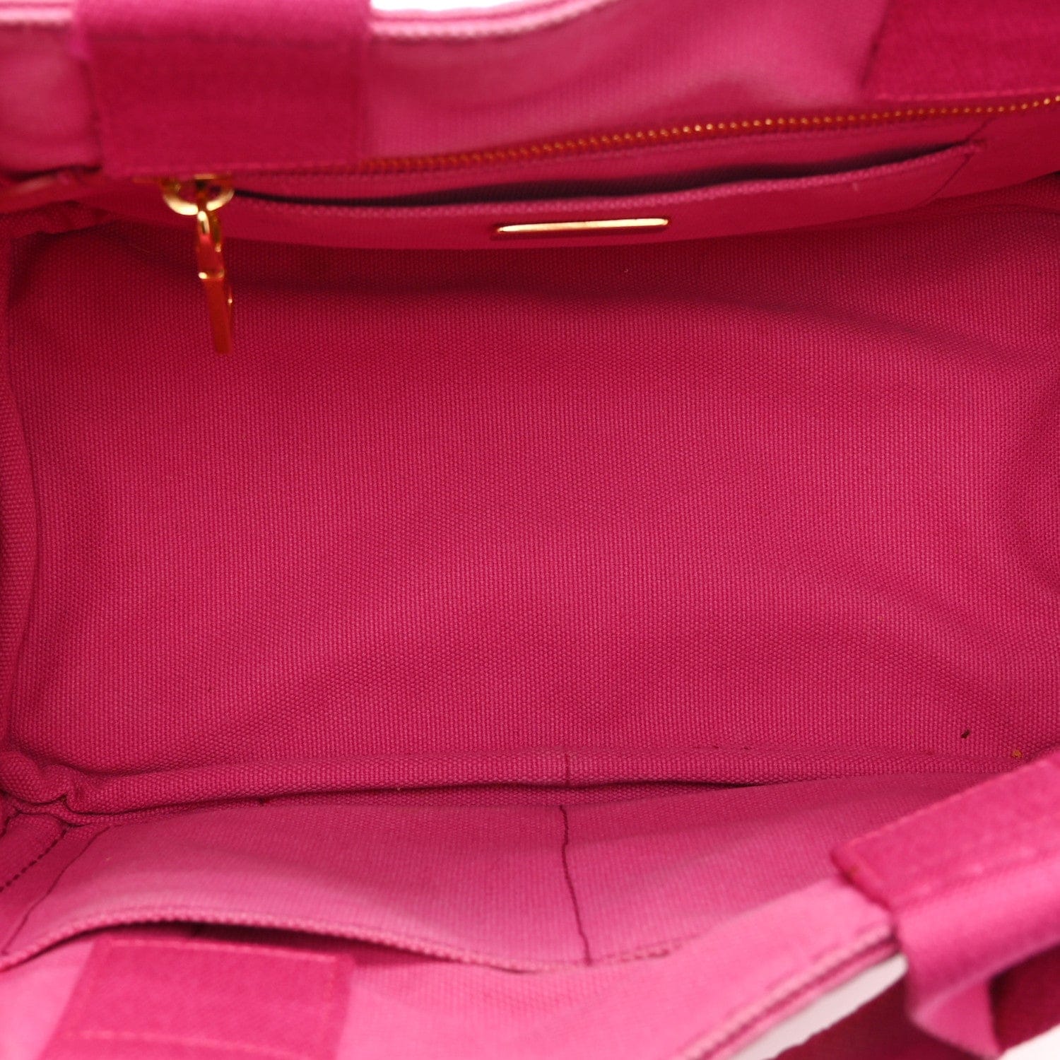 Prada Canapa Small Logo Tote Fuxia