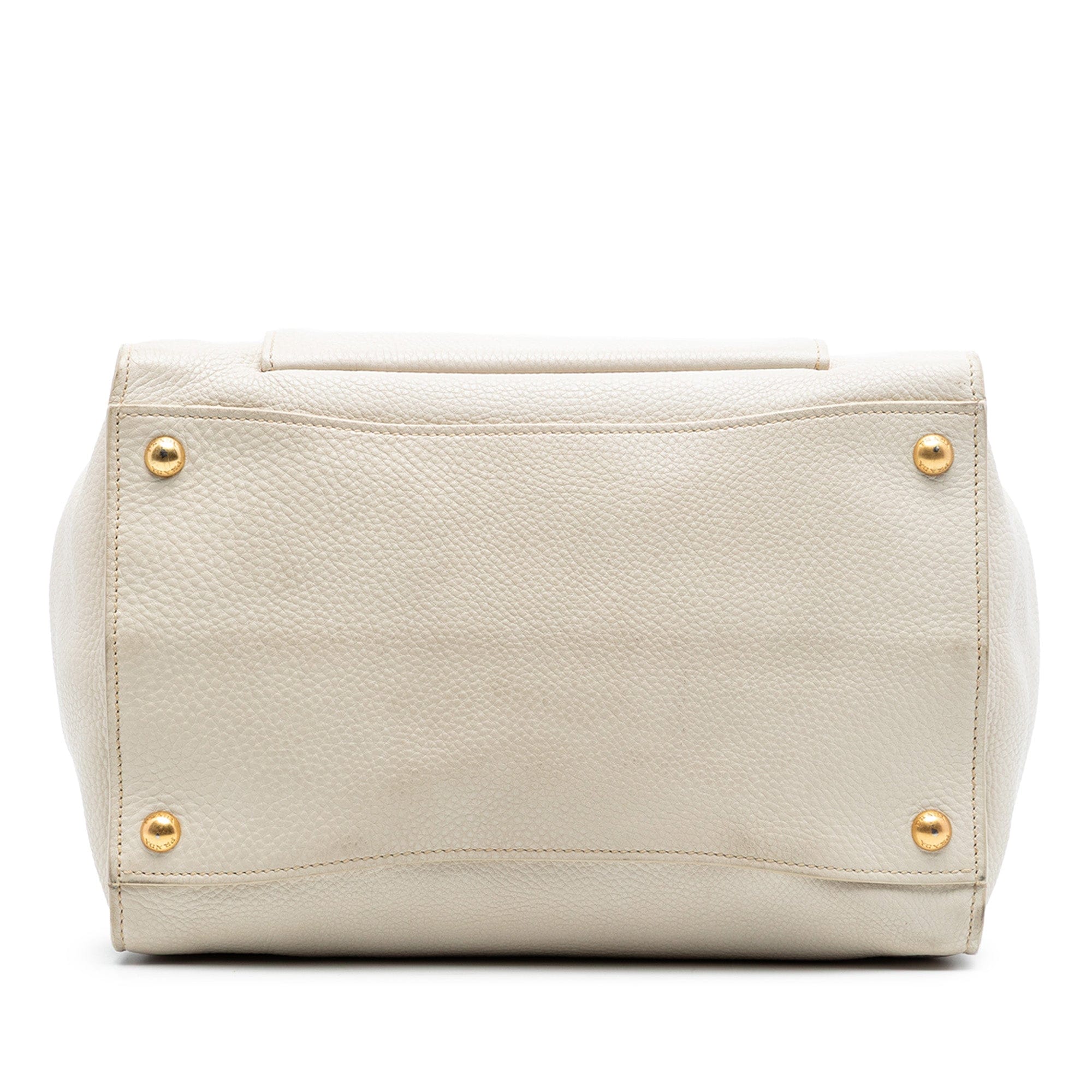 Prada Vitello Daino Front Pocket Open Convertible Tote