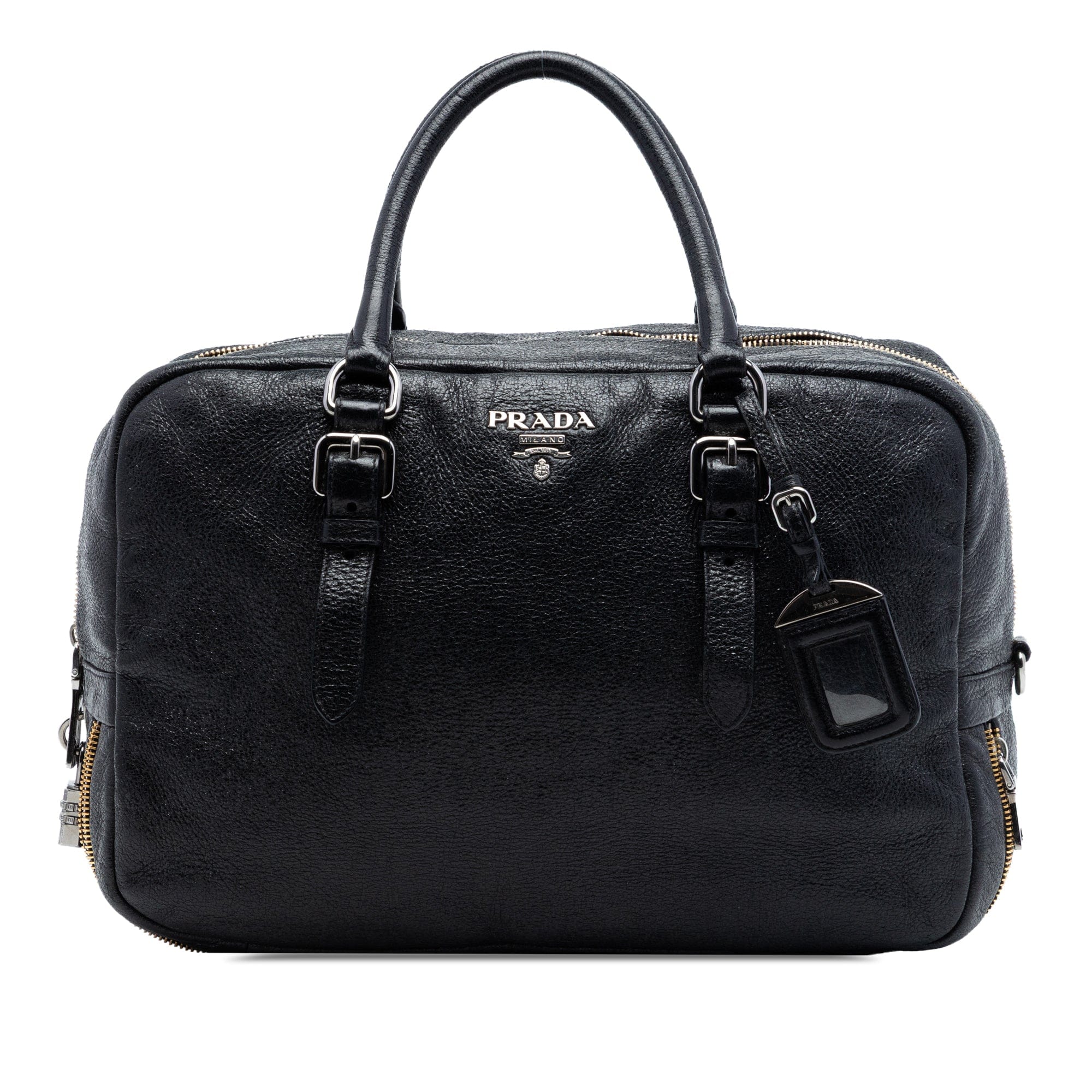 Prada Cervo Lux Bauletto Handbag