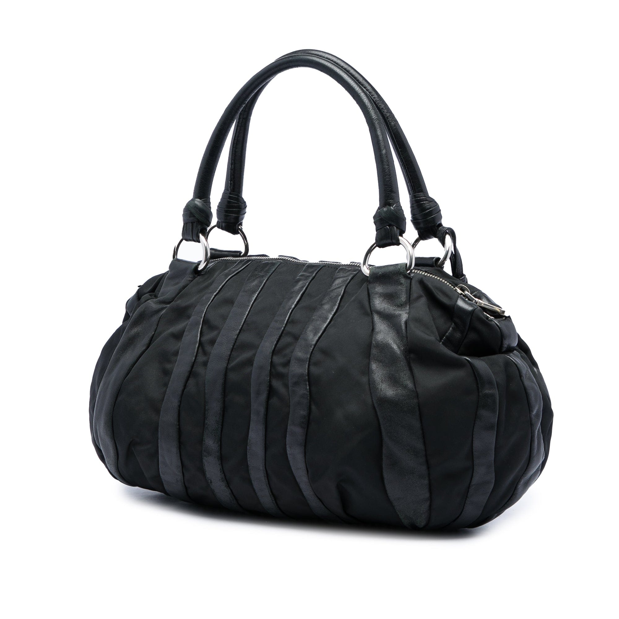 Prada Tessuto Nappa Waves Handbag