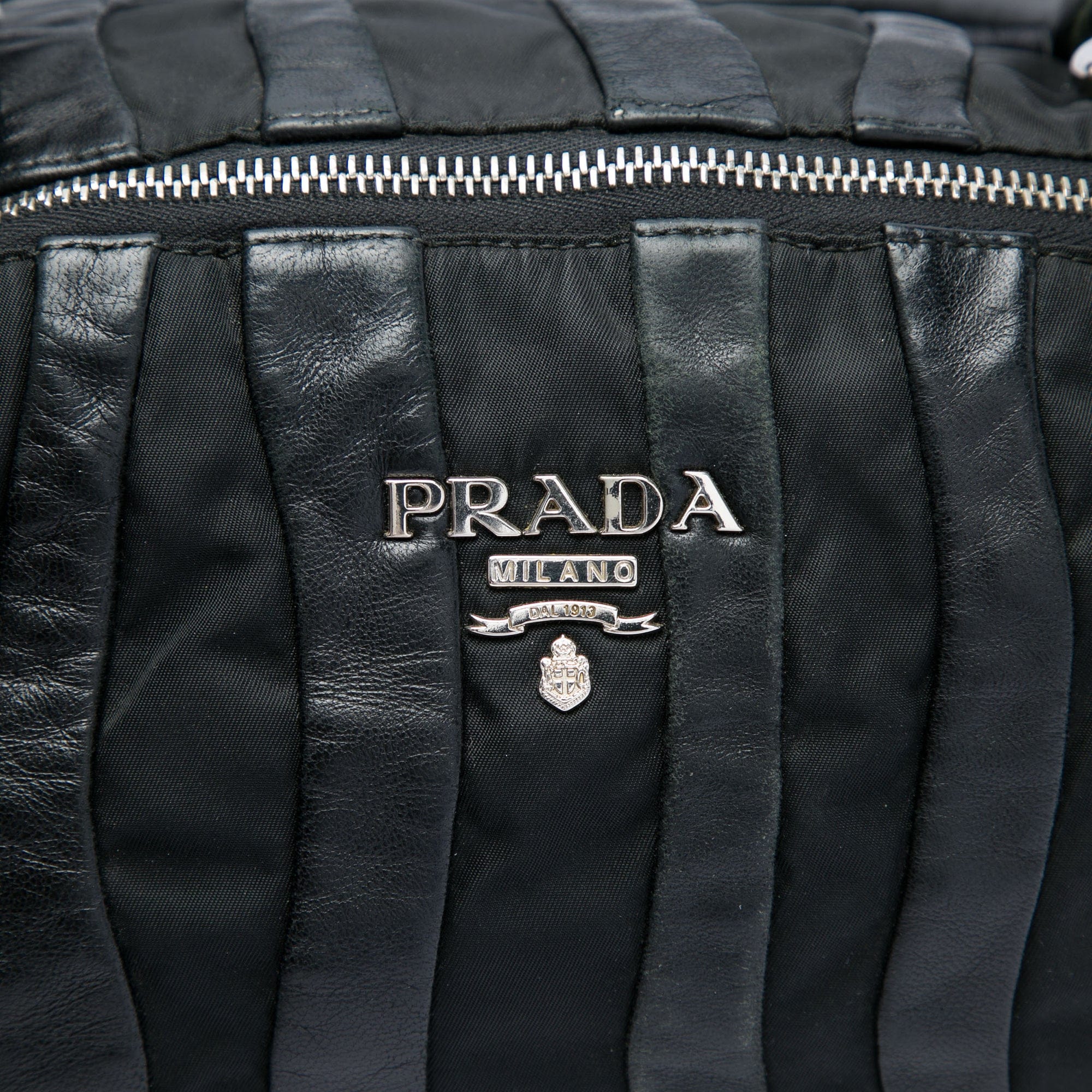 Prada Tessuto Nappa Waves Handbag