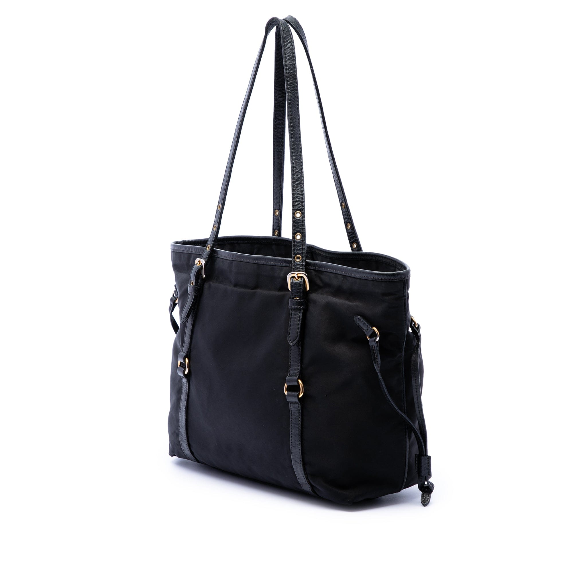Prada Tessuto Canapa Logo Tote