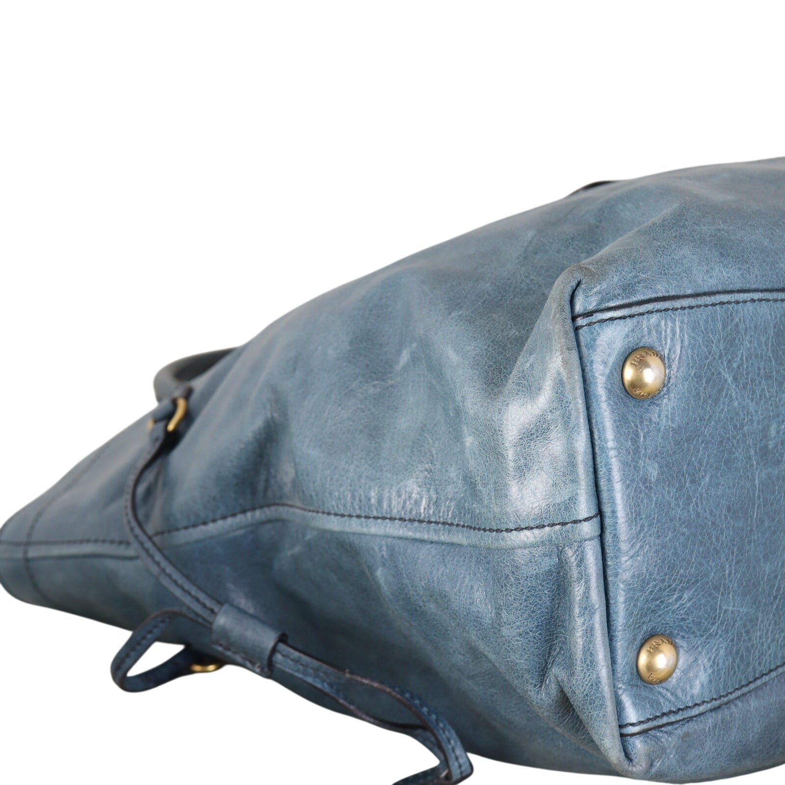 Prada Vitello Shine Front Pocket Tote