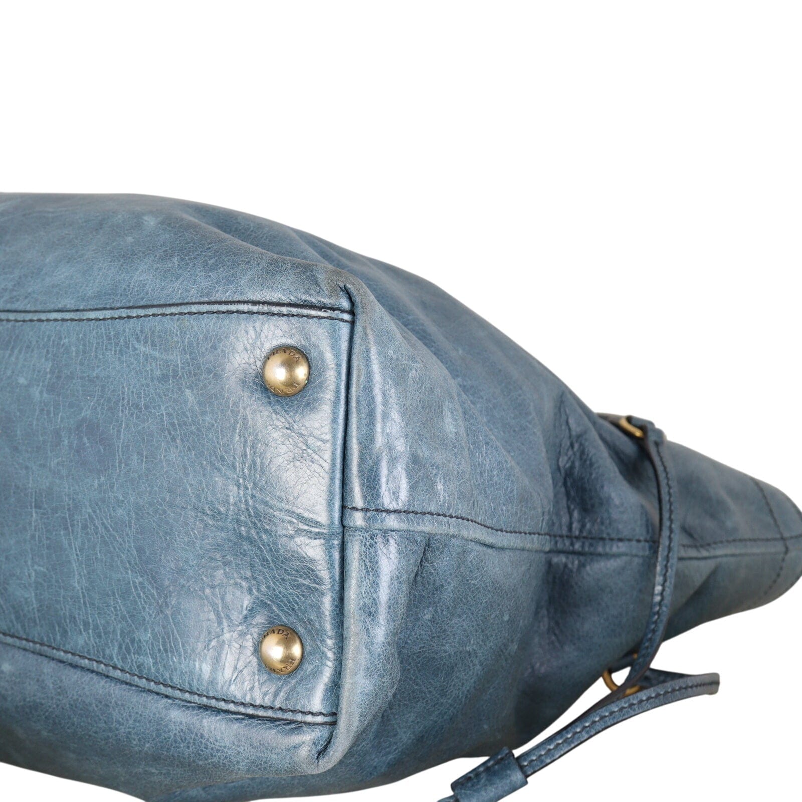 Prada Vitello Shine Front Pocket Tote