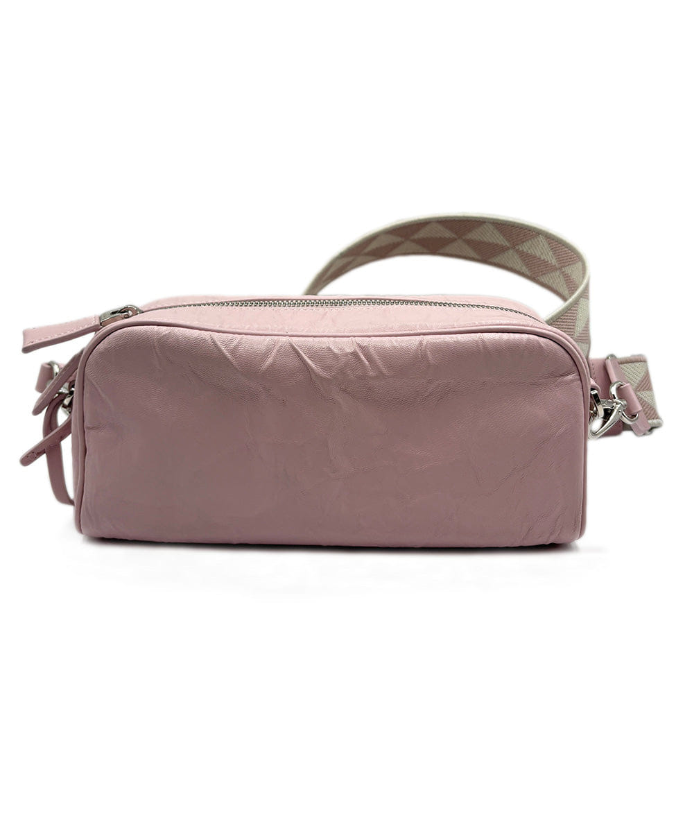 Prada Nappa Antique Multi Pocket Pink Leather Handbag