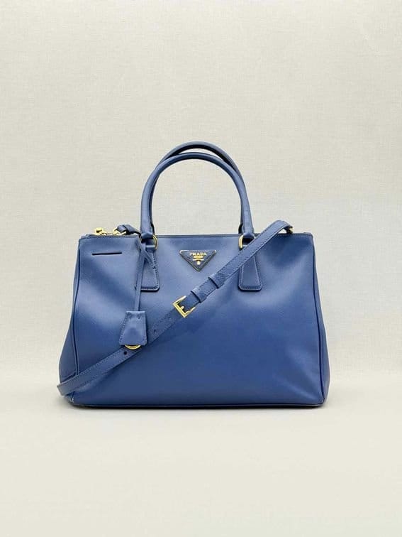 Prada Lux Galleria Blue Tote Bag