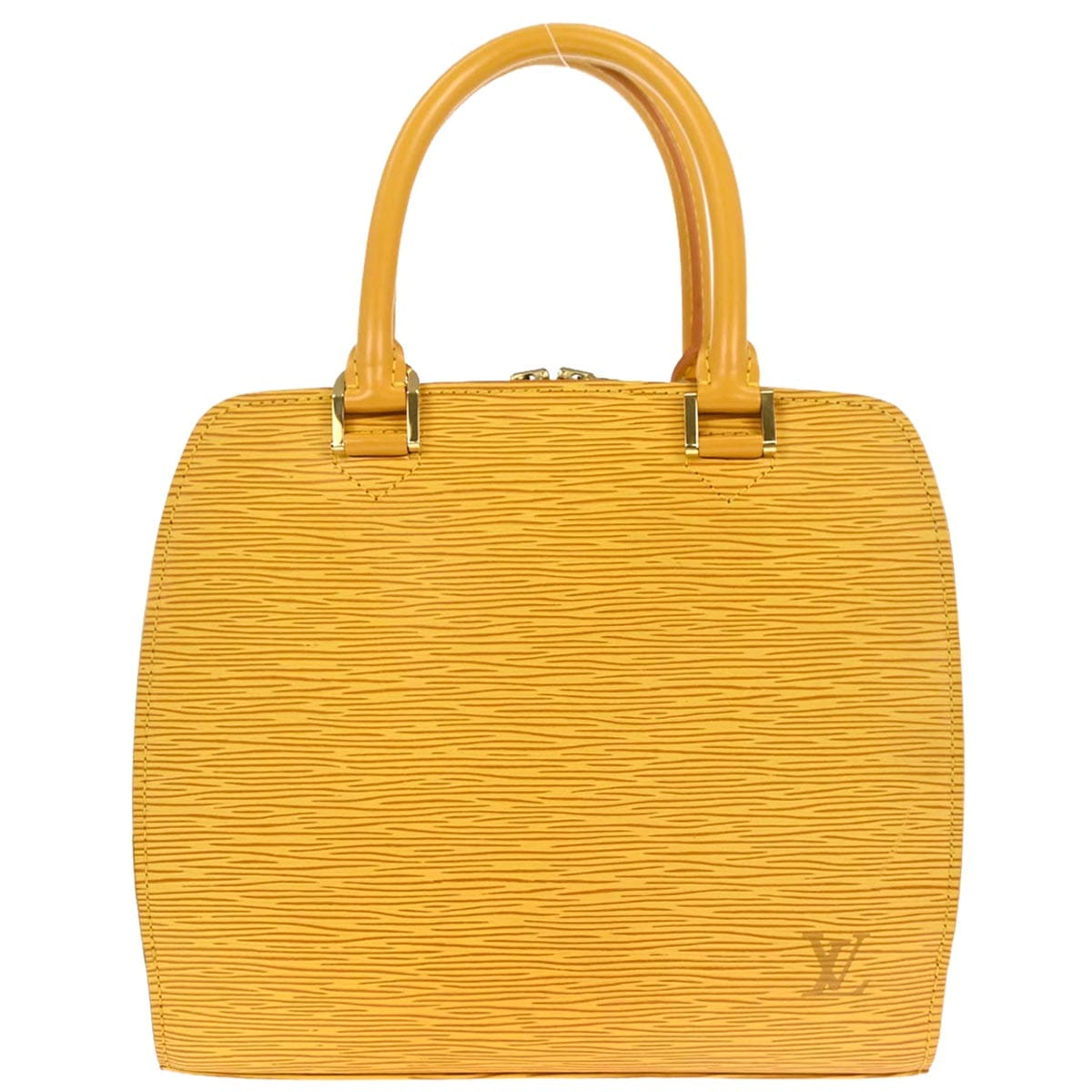 Louis Vuitton 2001 Yellow Epi Pont Neuf Handbag M52059