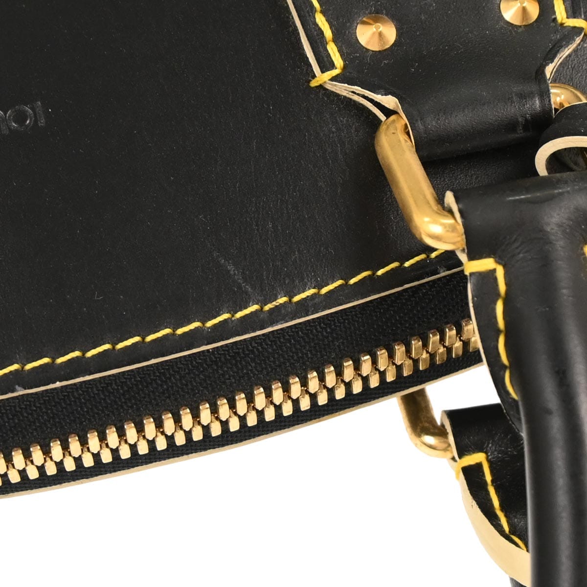 Louis Vuitton 2006 Black Suhali Lockit MM Handbag M91875