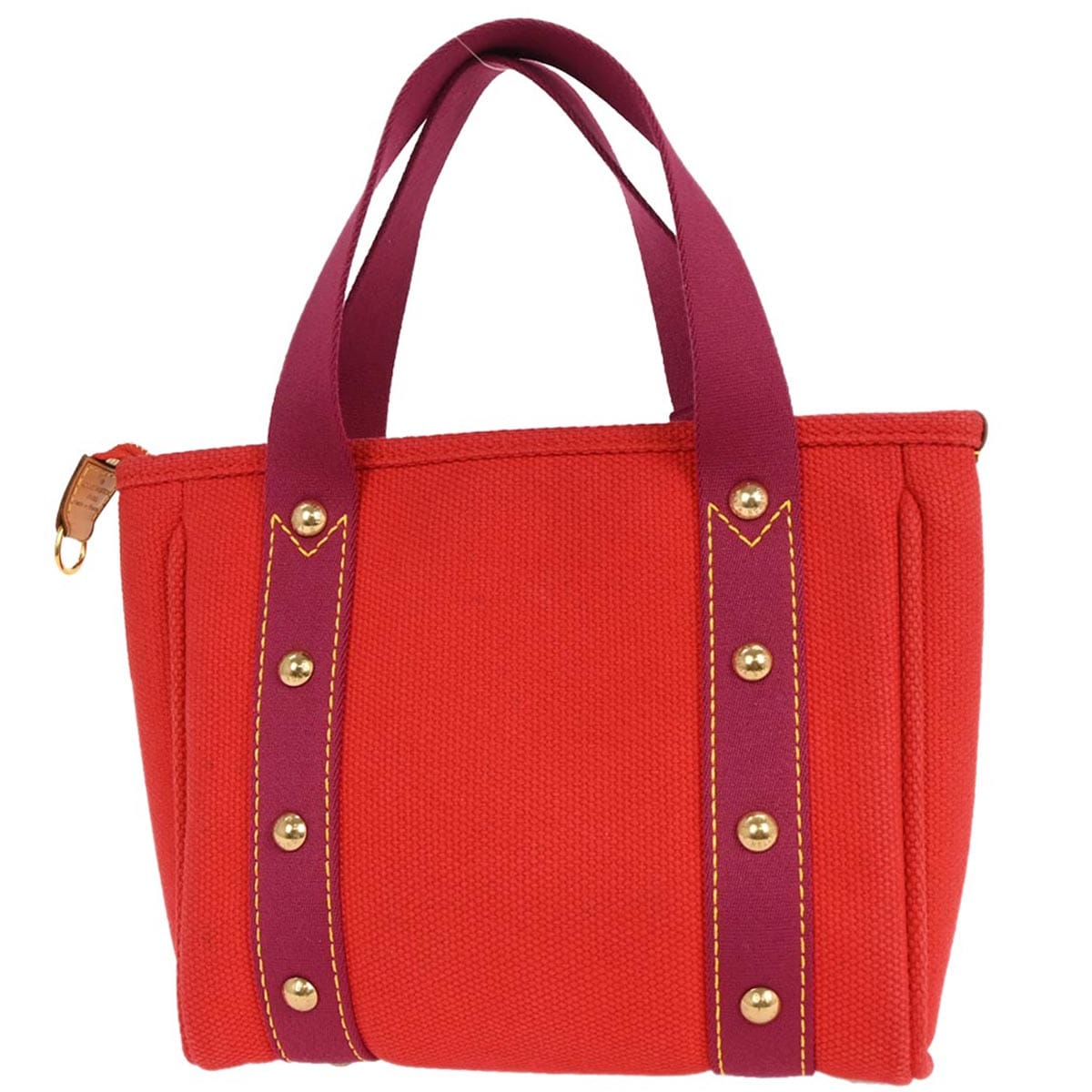 Louis Vuitton 2005 Red Purple Antigua Cabas PM Tote Bag M40037