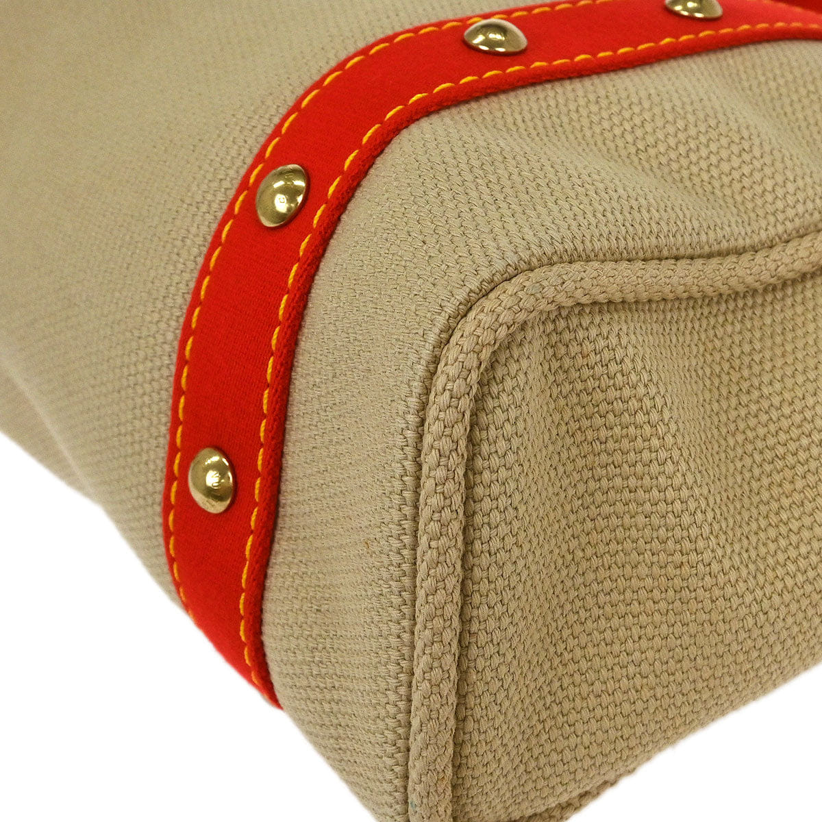 Louis Vuitton Beige Antigua Cabas MM Tote Bag M40035