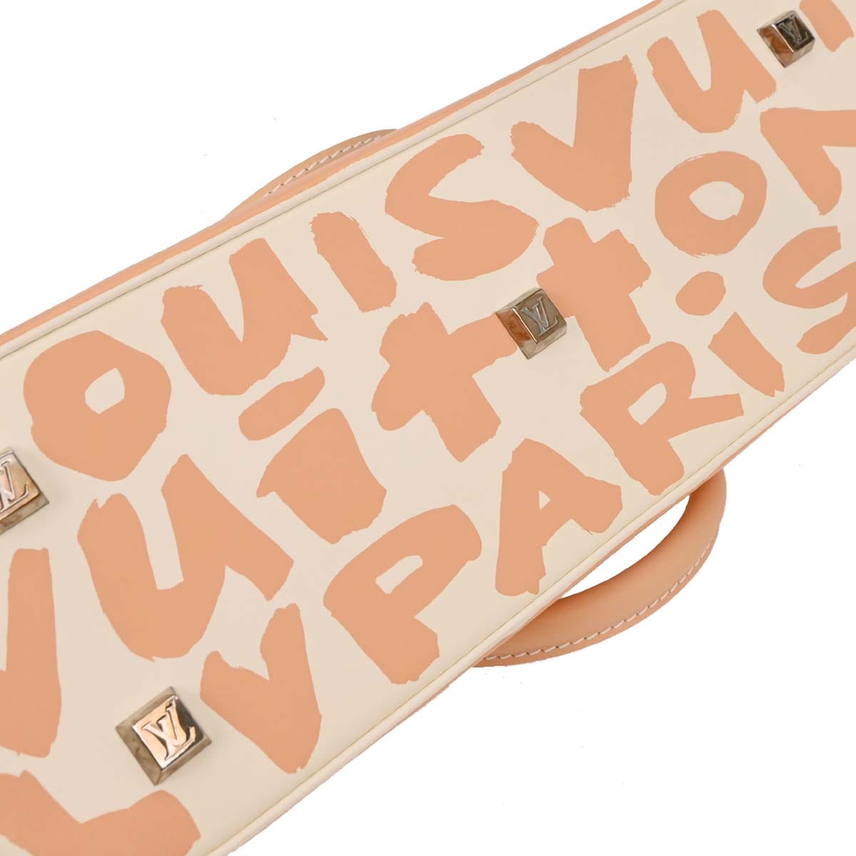 Louis Vuitton 2001 Beige Graffiti Alma Horizontal Handbag M92176
