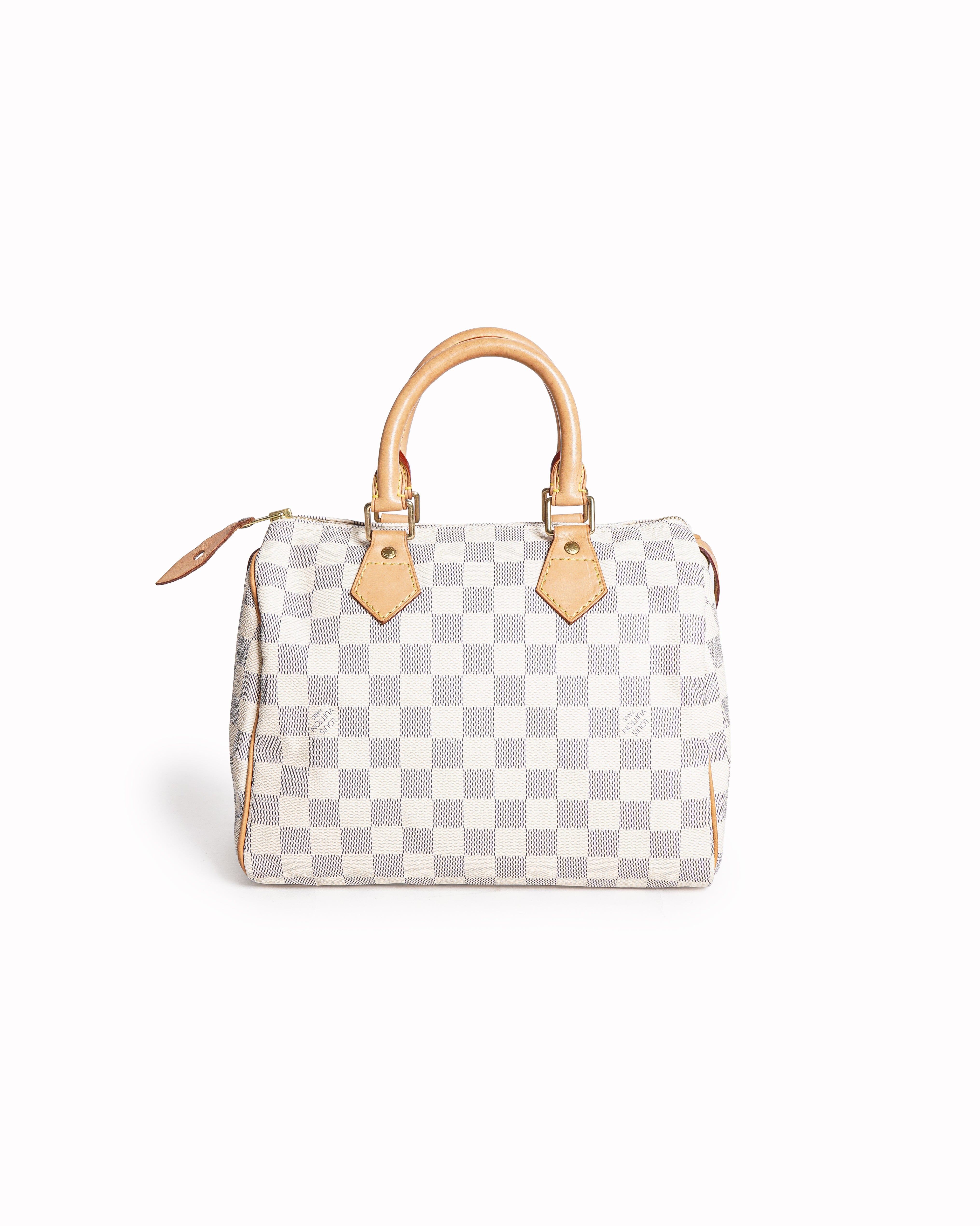 Louis Vuitton Damier Azur Canvas Speedy 25 Handbag