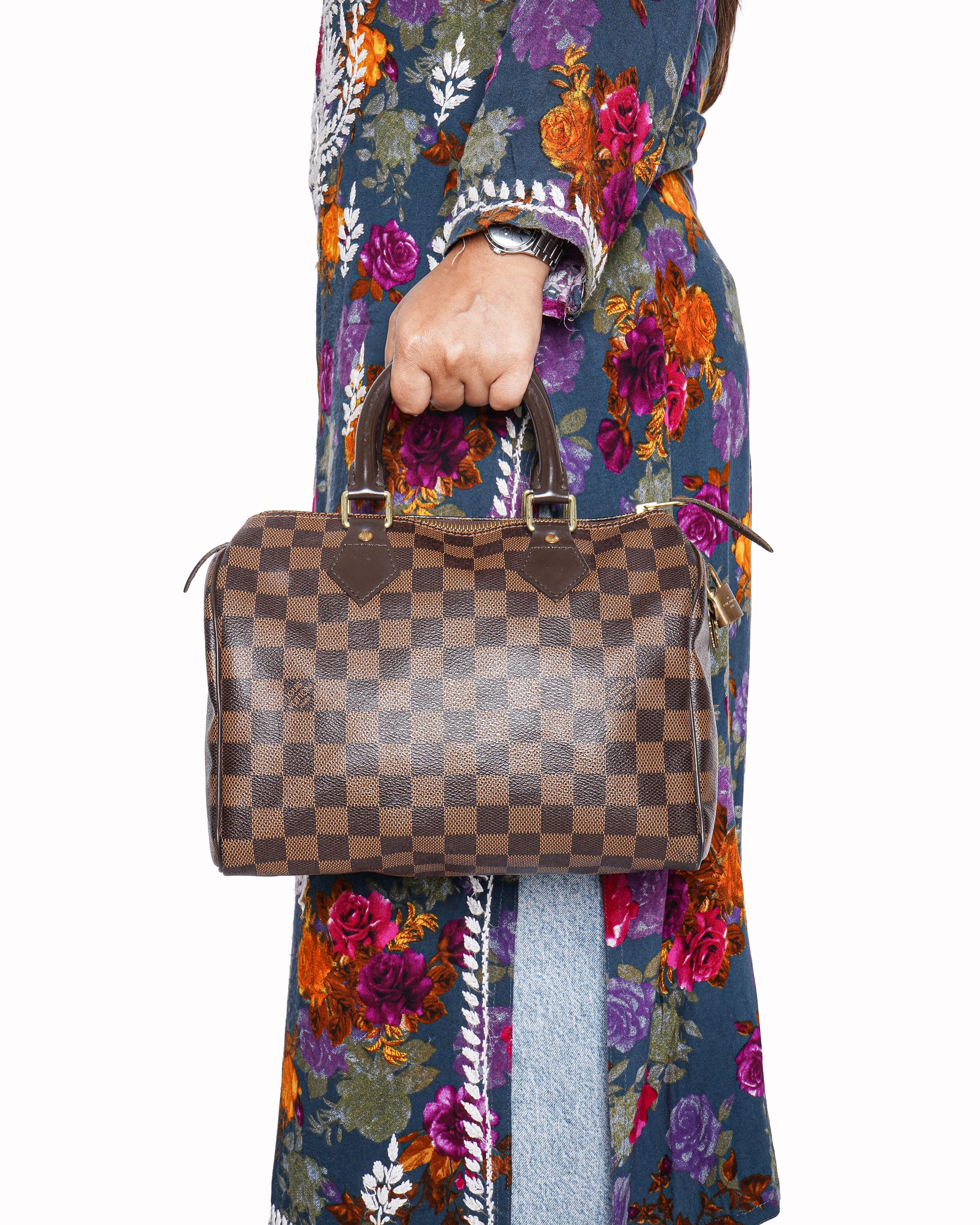 Louis Vuitton speedy 25 in damier Ébène canvas Handbag