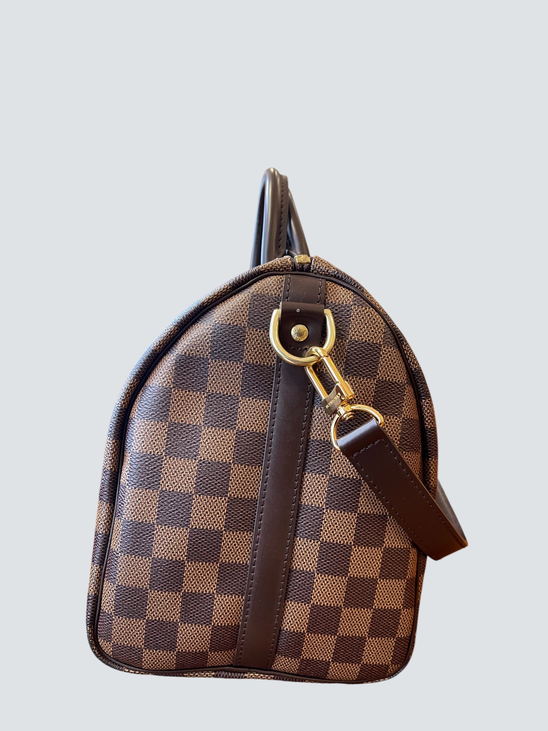 Louis Vuitton Damier Ebene Canvas Speedy 30 Bandouliere