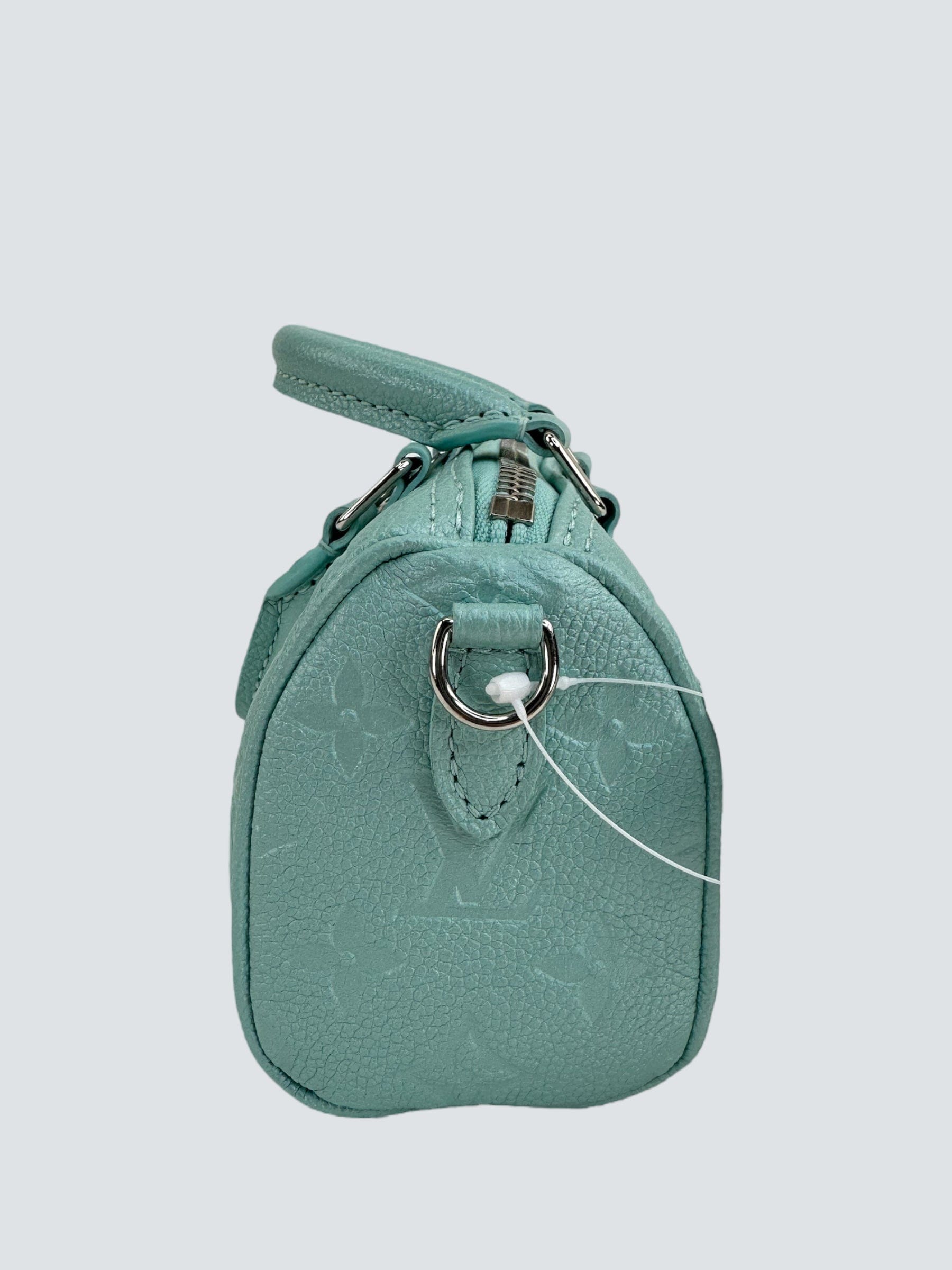 Louis Vuitton Turquoise Empreinte Leather Nano Speedy