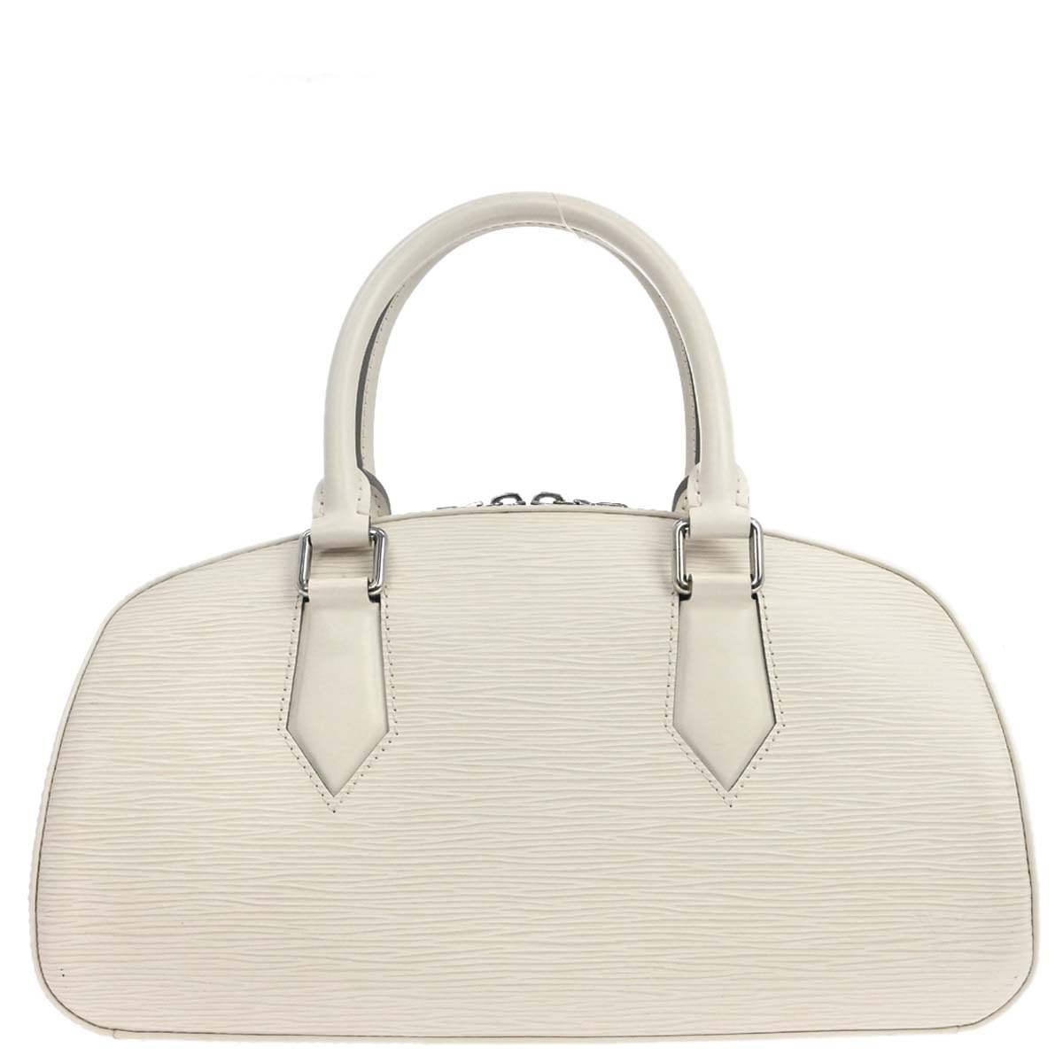 Louis Vuitton White Epi Jasmin Handbag M5208J