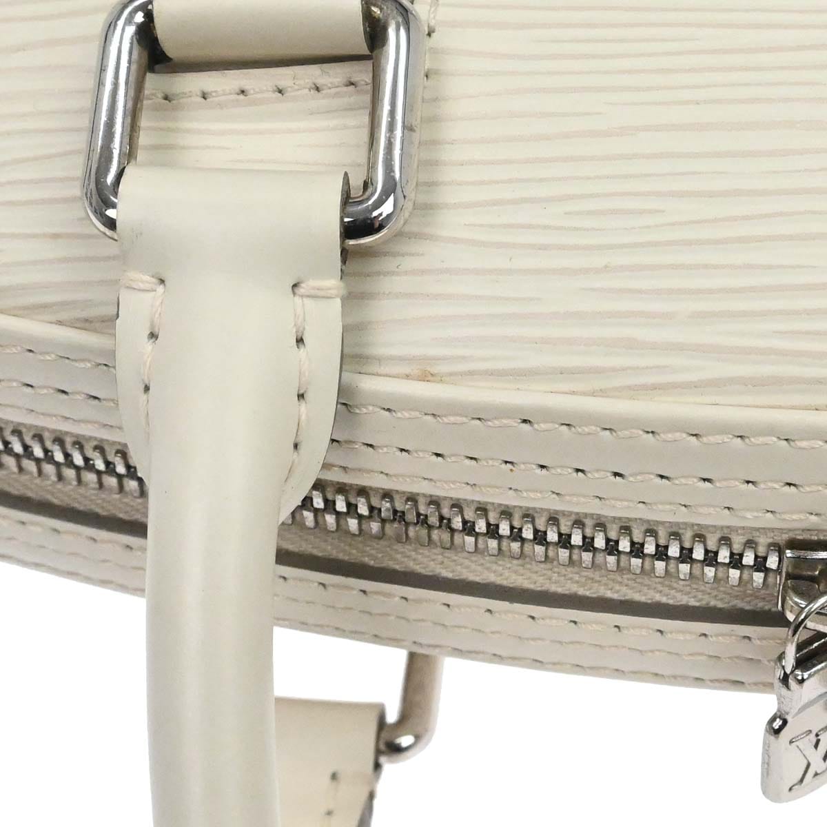 Louis Vuitton White Epi Jasmin Handbag M5208J